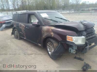 2011 Ford FLEX SEL, maroon — VIN 2FMGK5CC7BBD35779, IAAI