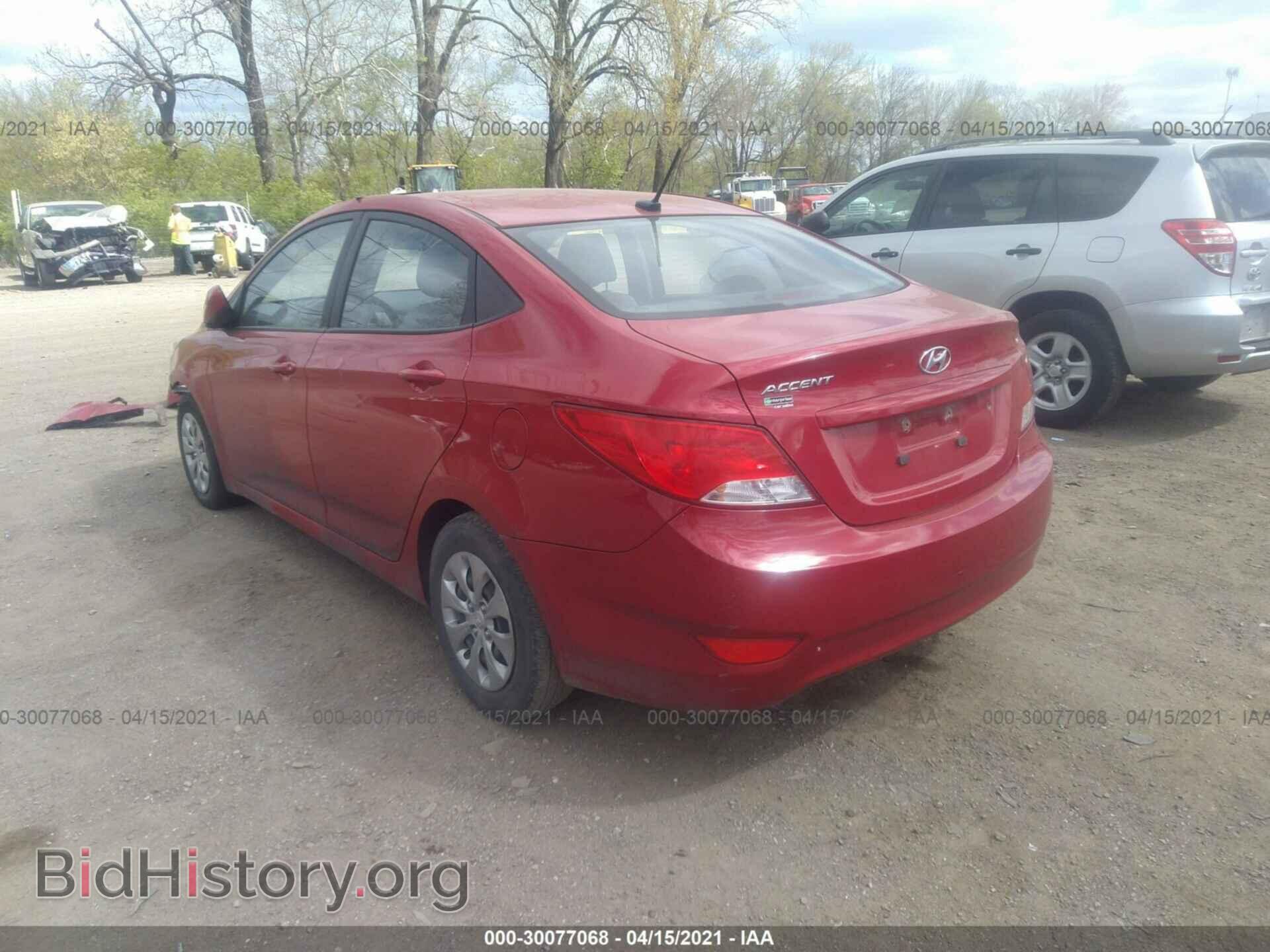 2016 HYUNDAI ACCENT - VIN: KMHCT4AE9GU122540 - Фото 3