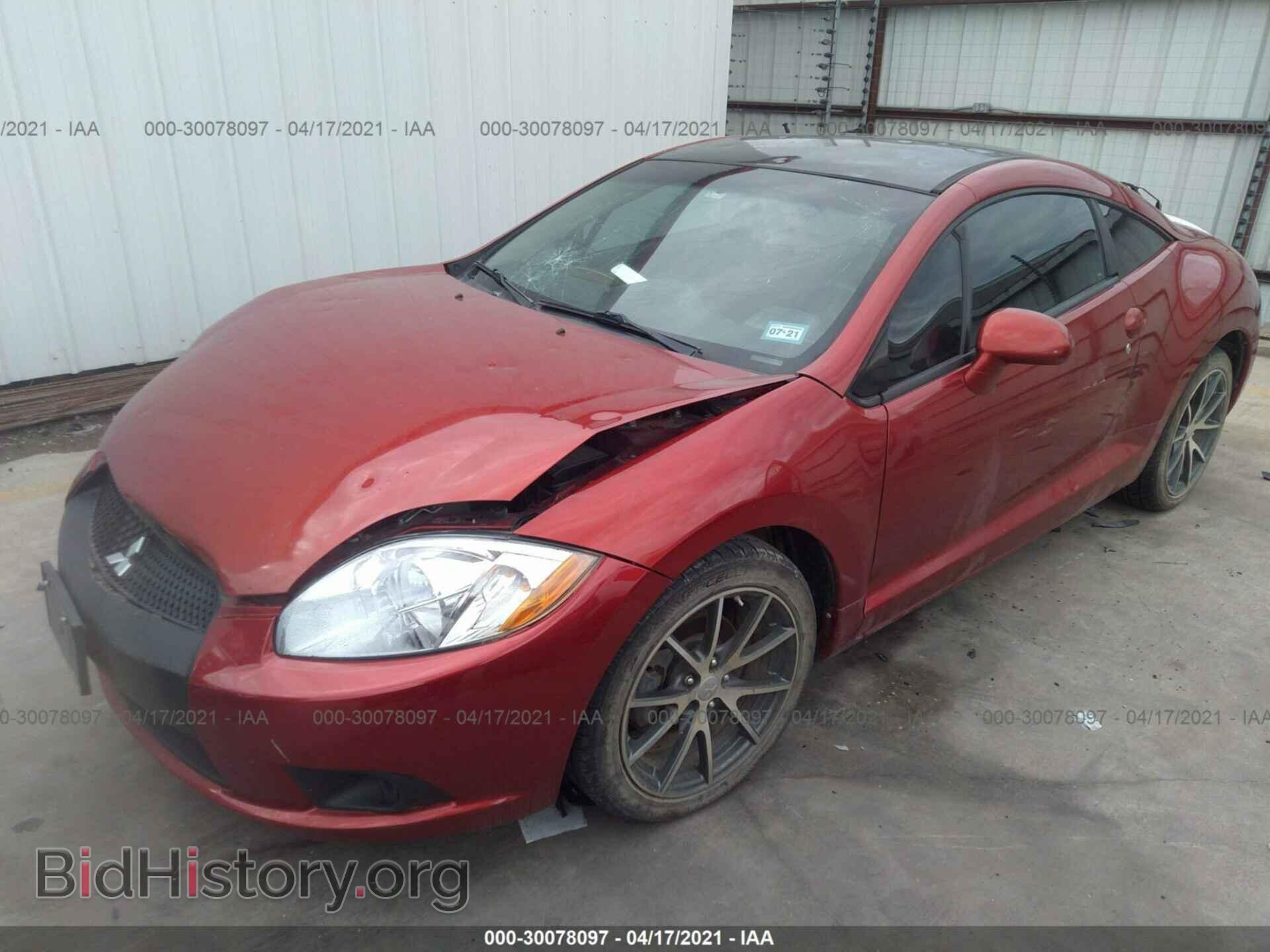 2012 MITSUBISHI ECLIPSE - VIN: 4A31K5DF3CE004641 - Фото 2