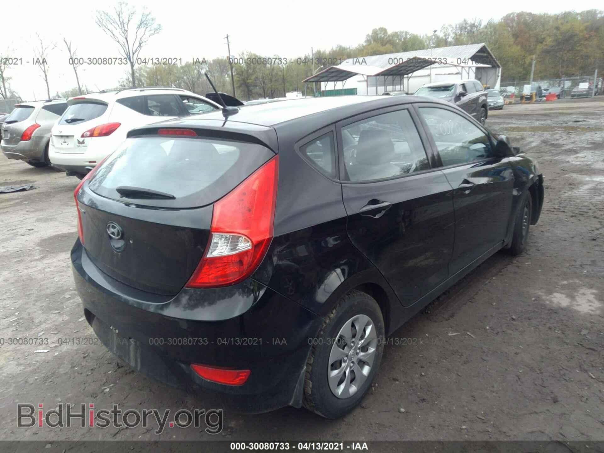 2016 HYUNDAI ACCENT - VIN: KMHCT5AE0GU275555 - Фото 4