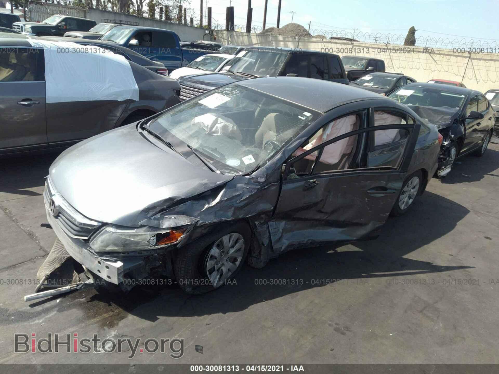 2012 HONDA CIVIC SDN - VIN: JHMFB2F56CS005343 - Фото 2