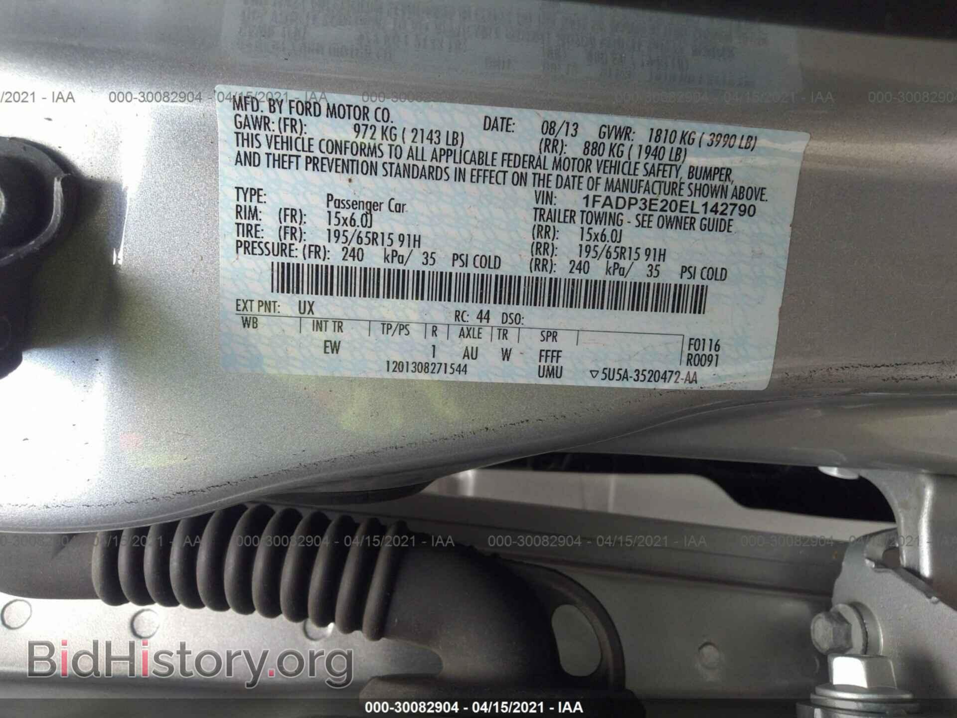 2014 FORD FOCUS - VIN: 1FADP3E20EL142790 - Photo 9