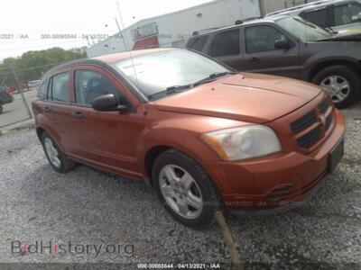 2007 Dodge CALIBER, orange — VIN 1B3HB28B17D364172, IAAI