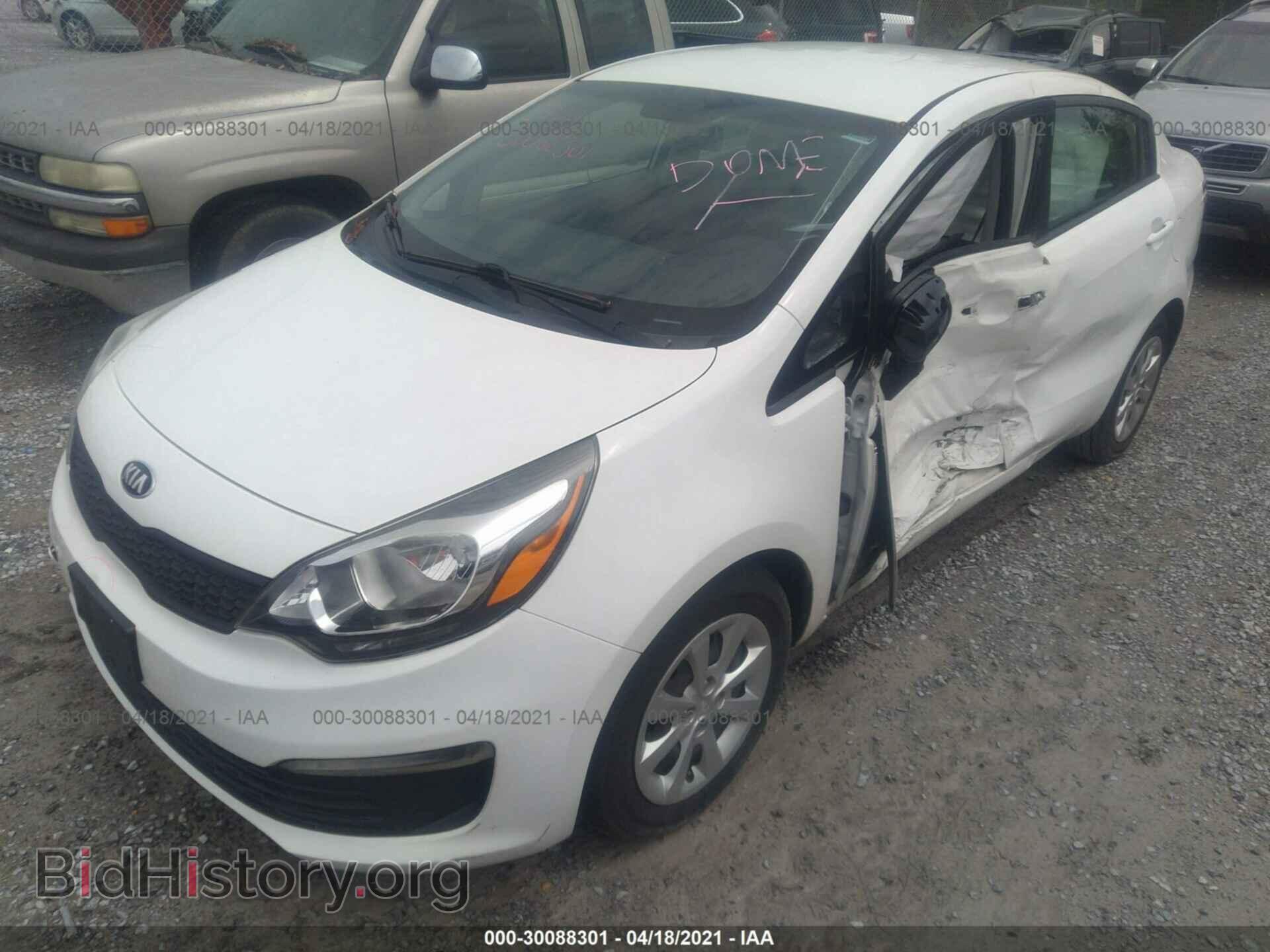 2016 KIA RIO - VIN: KNADM4A38G6594430 - Фото 2