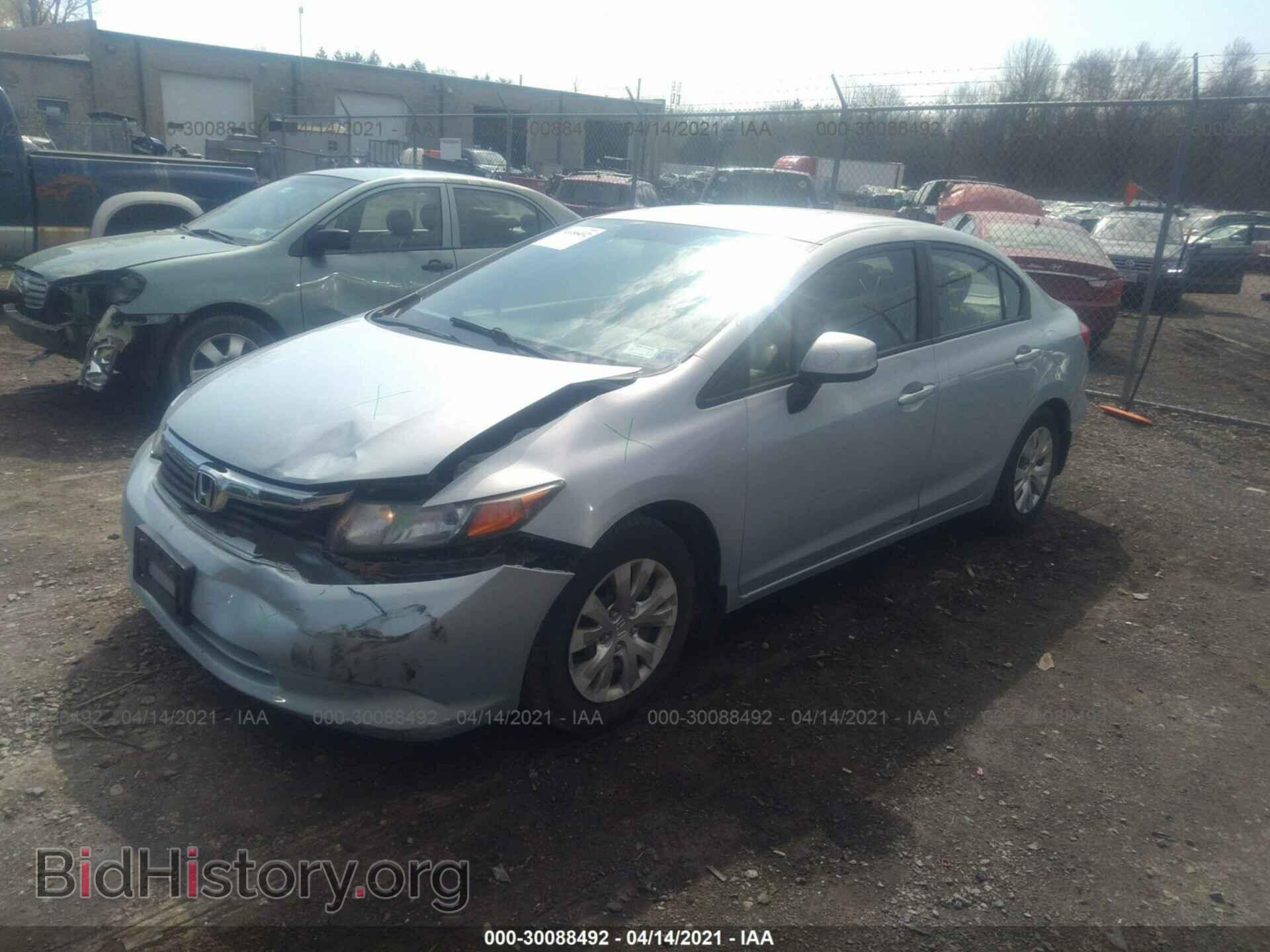 2012 HONDA CIVIC SDN - VIN: 2HGFB2F52CH588603 - Фото 2