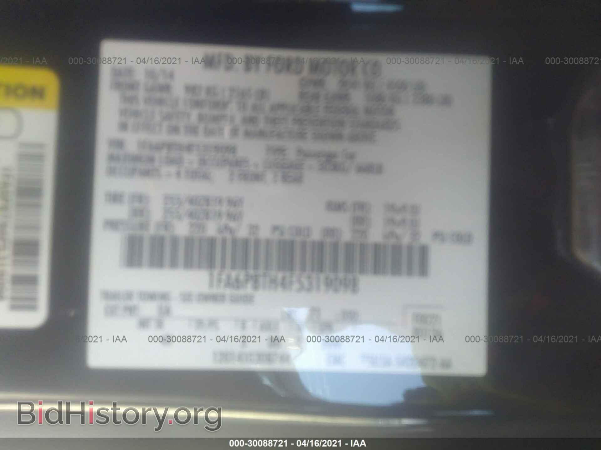 2015 FORD MUSTANG - VIN: 1FA6P8TH4F5319098 - Фото 9