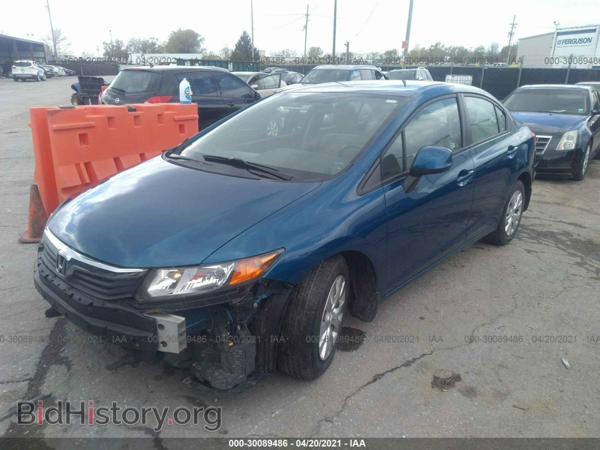 2012 HONDA CIVIC SDN - VIN: 19XFB2F53CE063981 - Фото 2