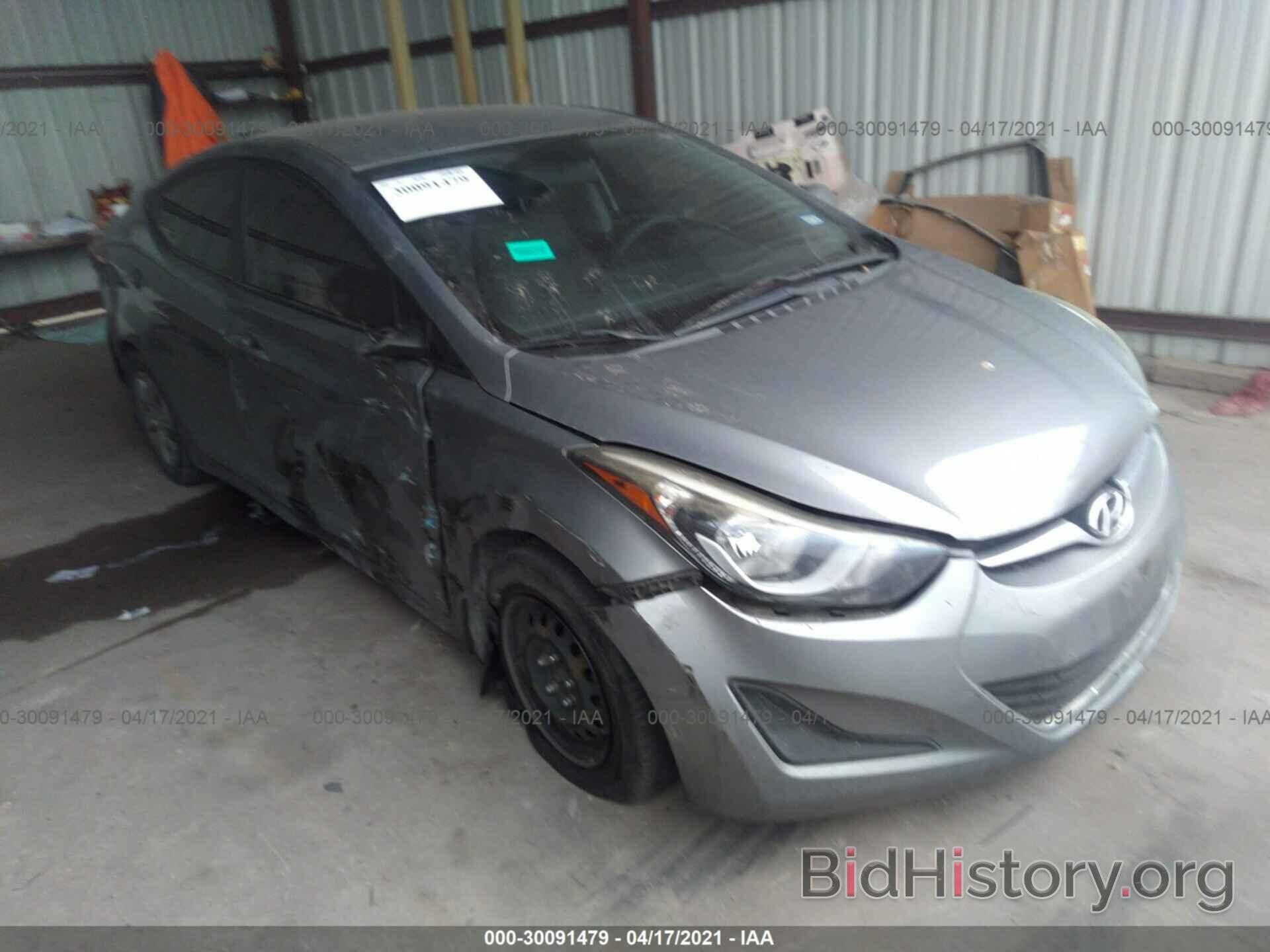 Photo KMHDH4AE6GU478448 - HYUNDAI ELANTRA 2016