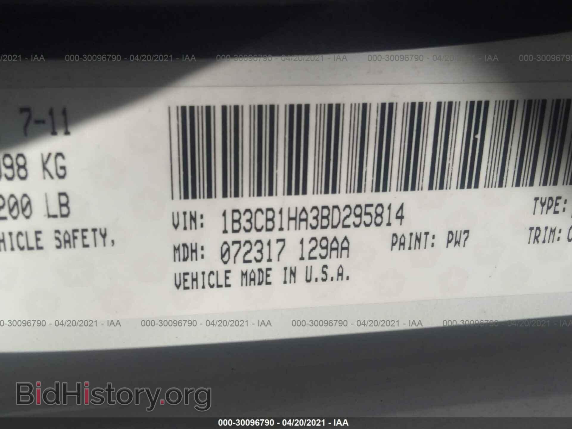 2011 DODGE CALIBER - VIN: 1B3CB1HA3BD295814 - Фото 9