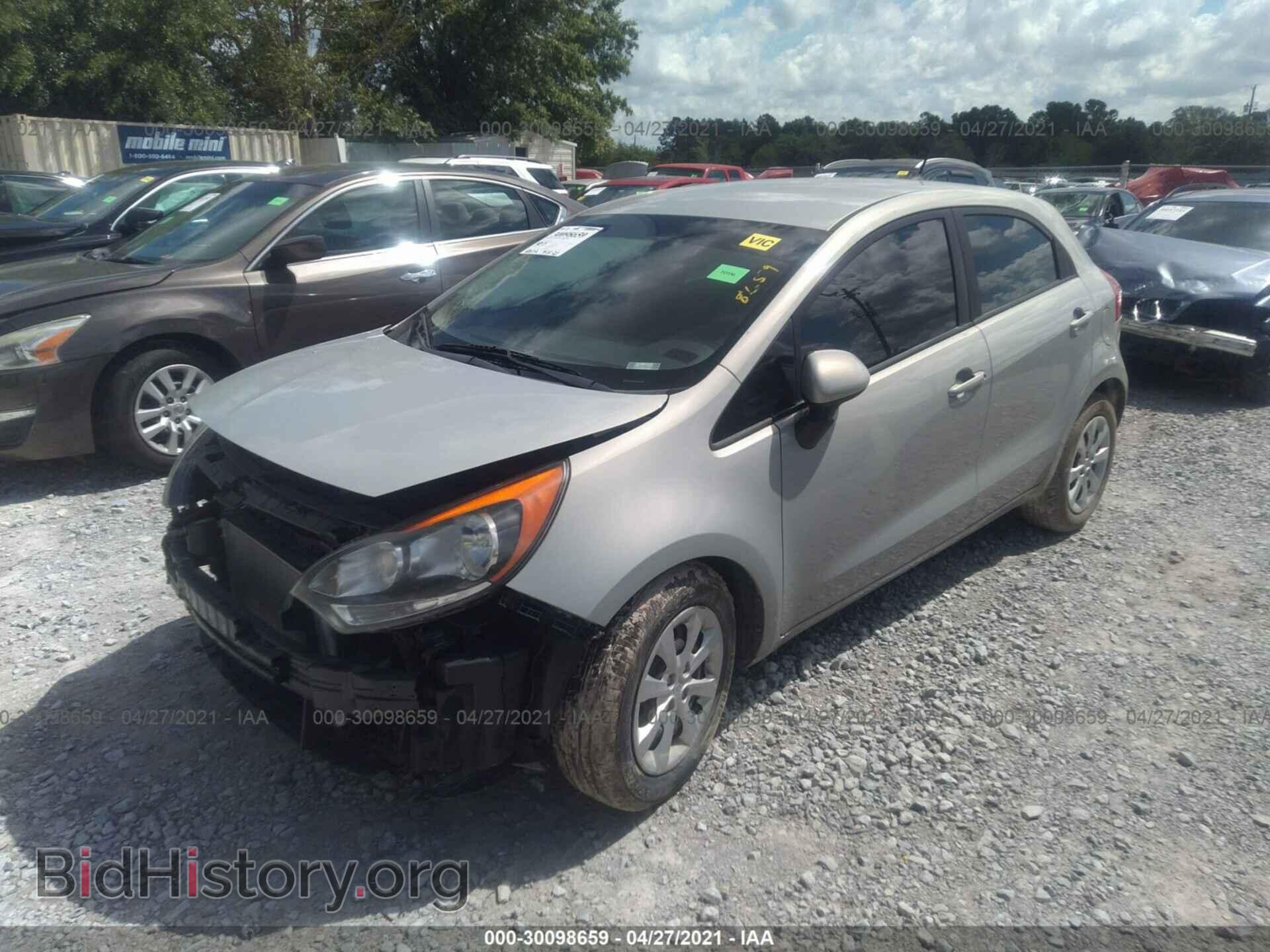 2012 KIA RIO - VIN: KNADN5A3XC6094184 - Фото 2