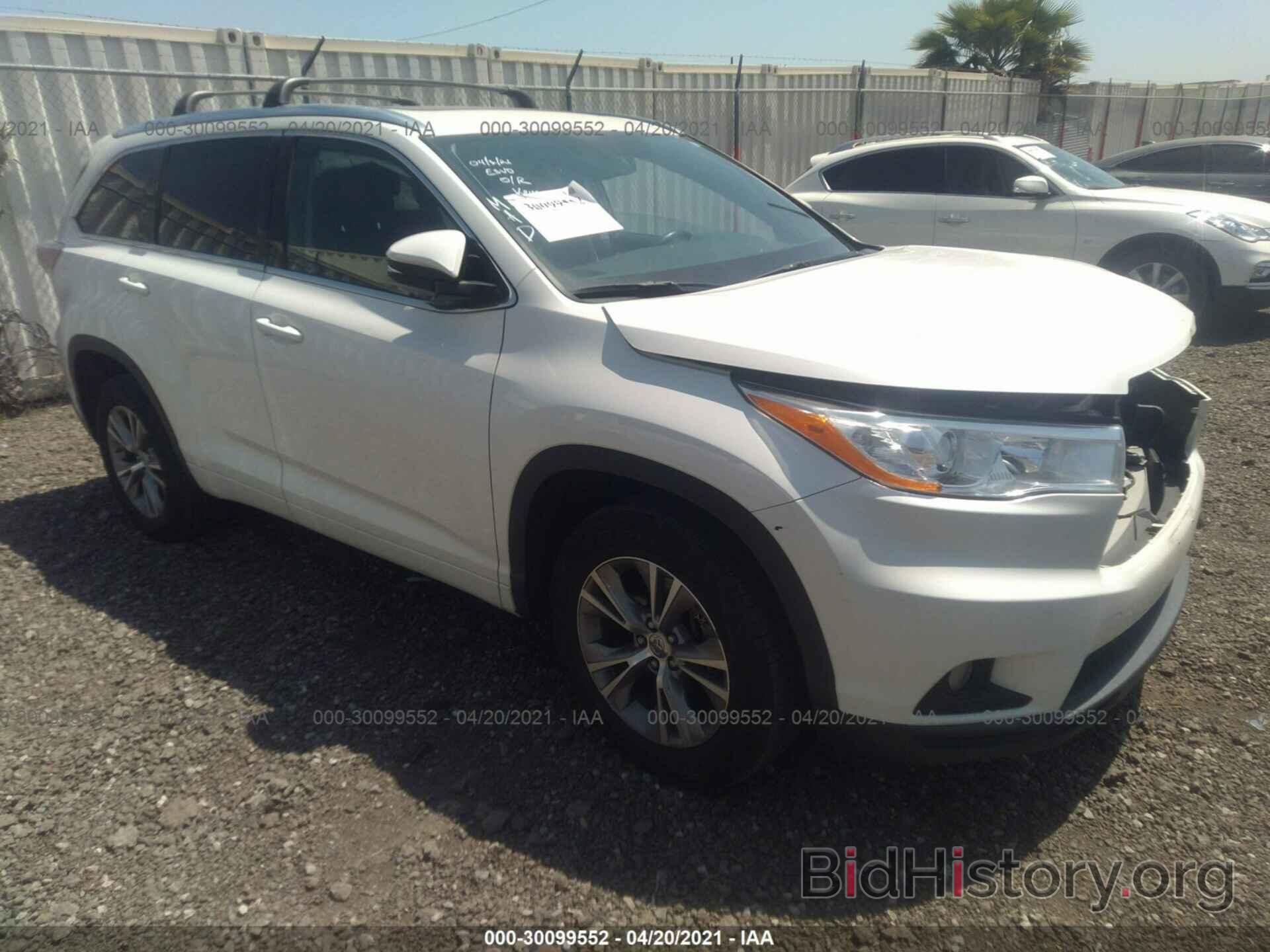 Photo 5TDKKRFH3ES010613 - TOYOTA HIGHLANDER 2014