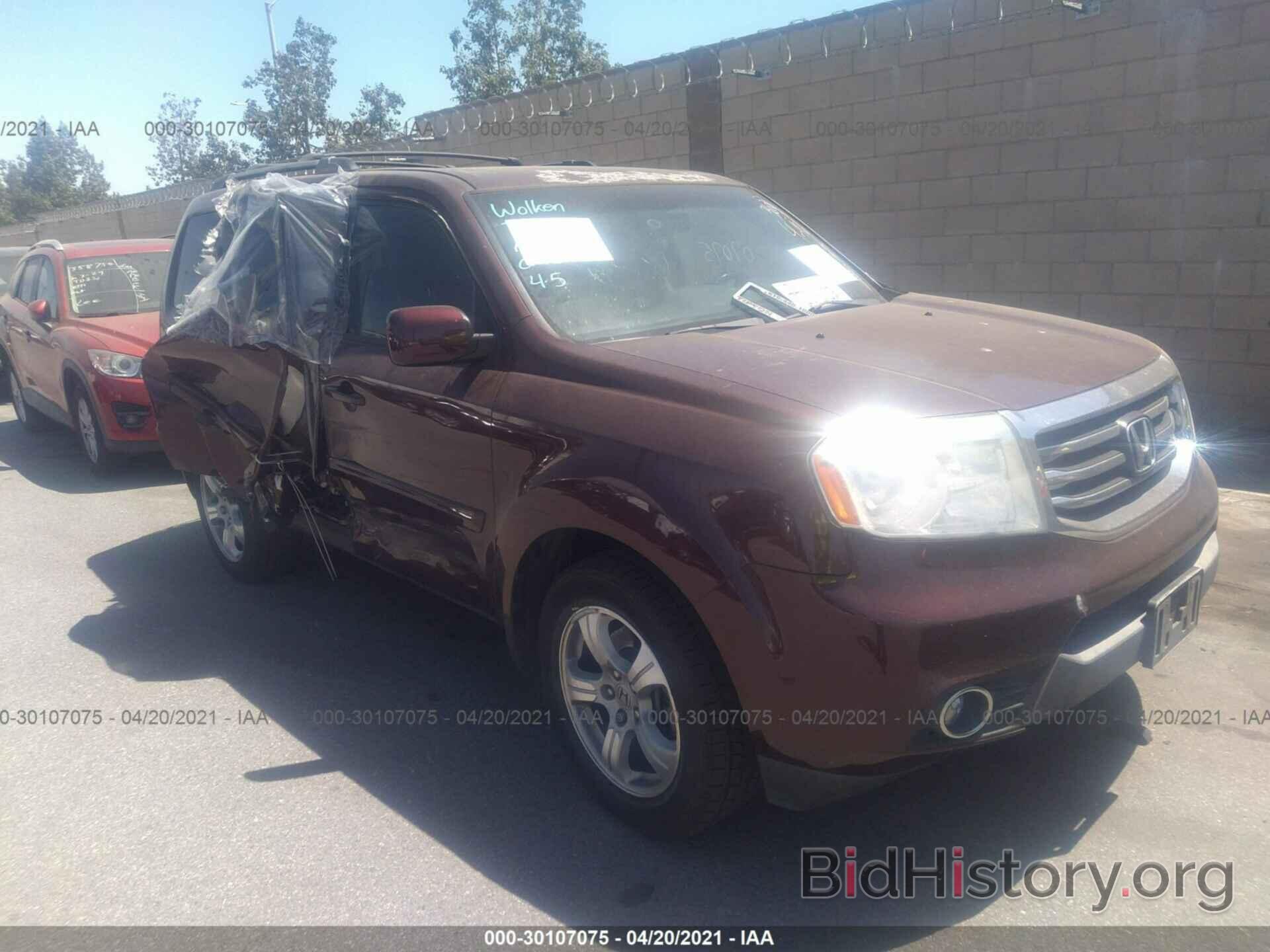 Photo 5FNYF3H5XEB013382 - HONDA PILOT 2014