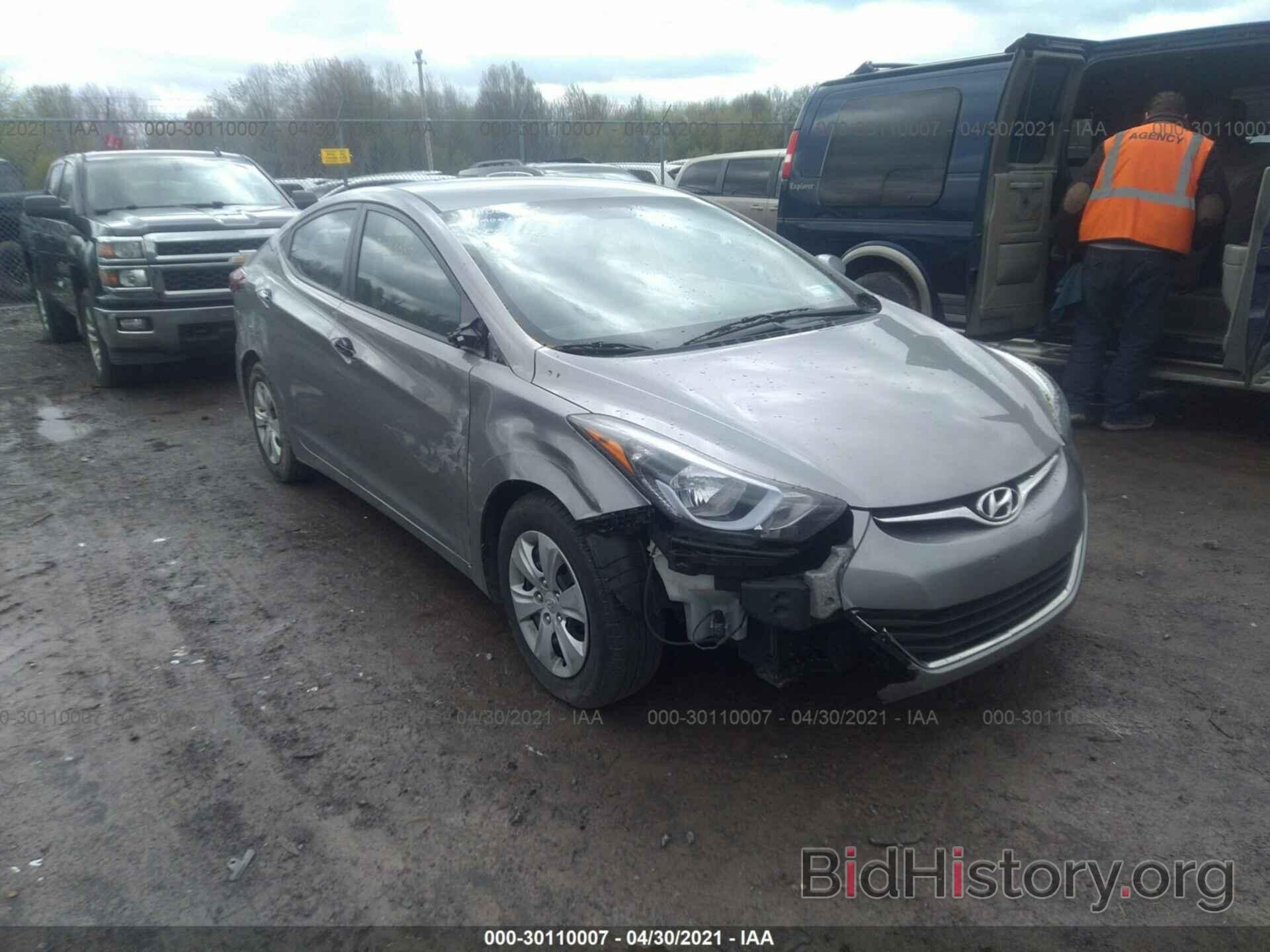 Photo KMHDH4AE1GU532805 - HYUNDAI ELANTRA 2016