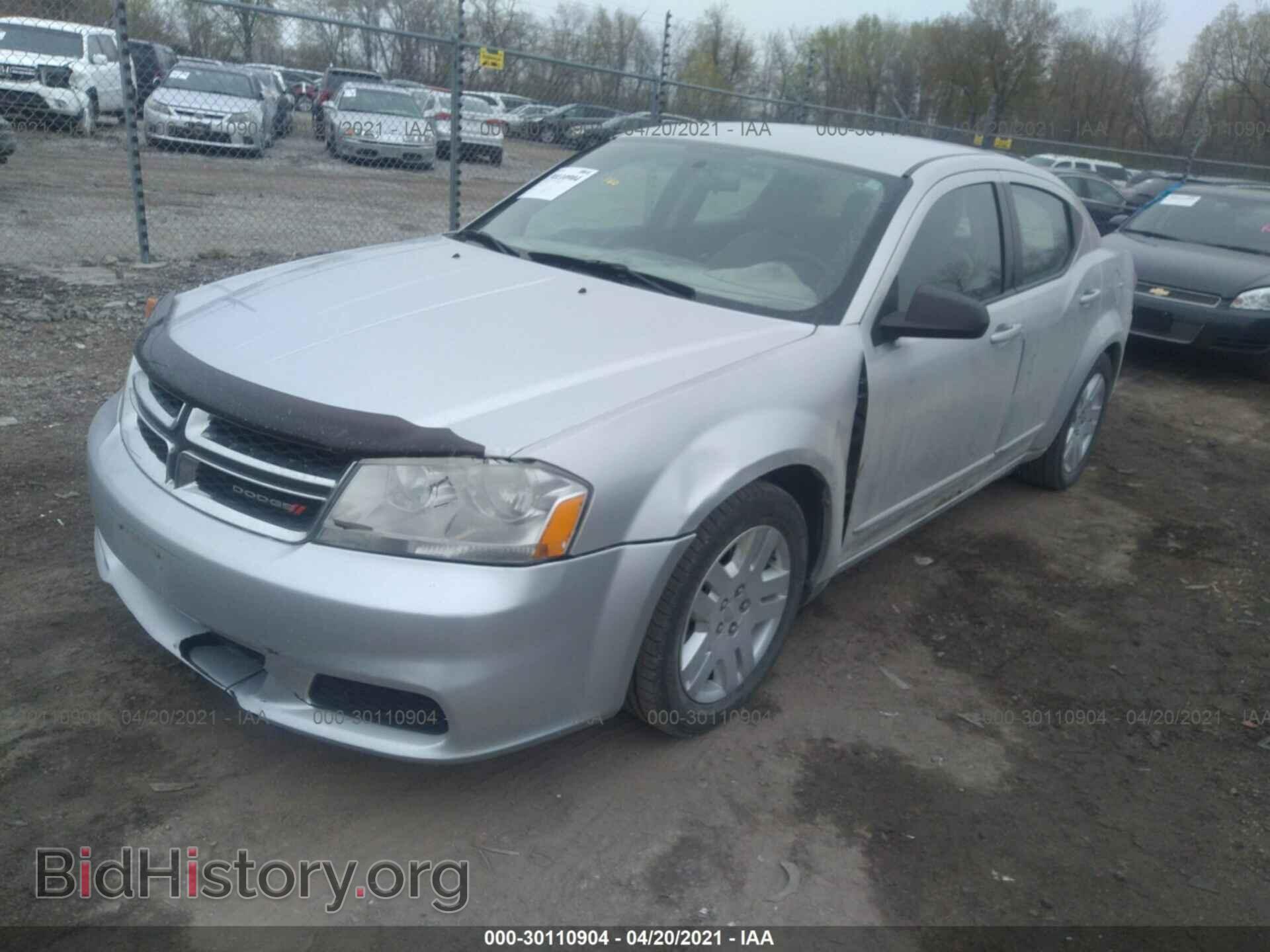 2012 DODGE AVENGER - VIN: 1C3CDZAG5CN264344 - Фото 2