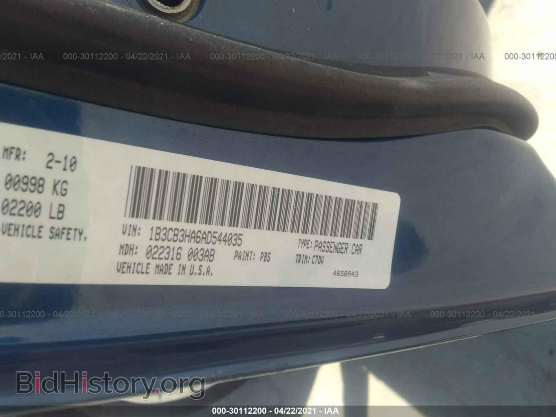 2010 DODGE CALIBER - VIN: 1B3CB3HA6AD544035 - Фото 9