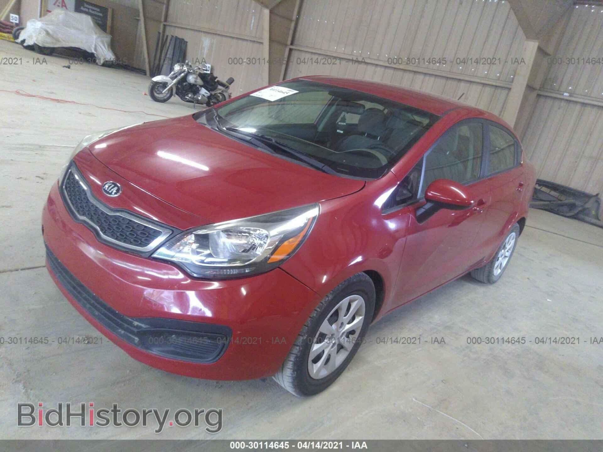 2014 KIA RIO - VIN: KNADM4A31E6350972 - Фото 2