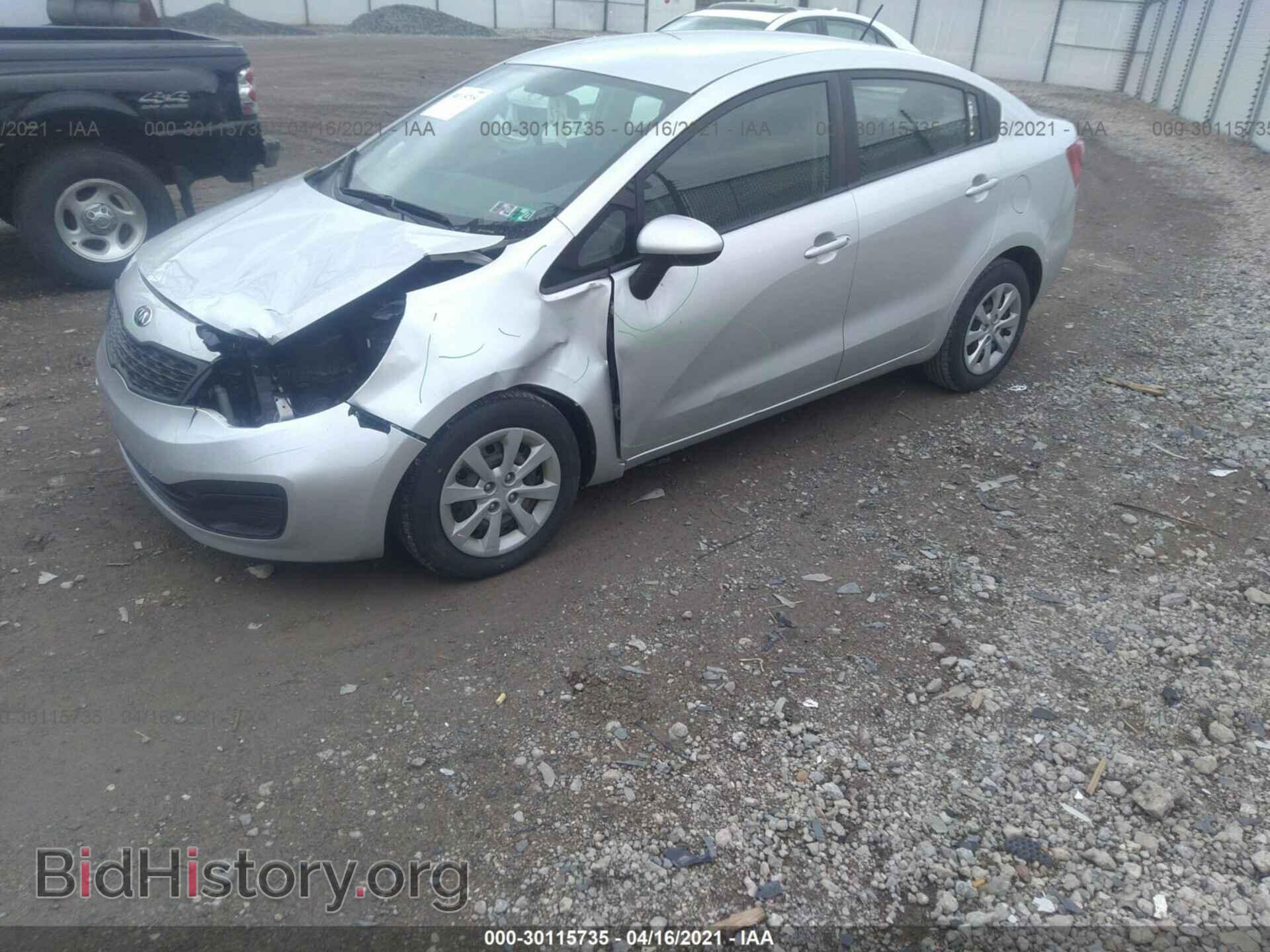 2013 KIA RIO - VIN: KNADM4A32D6230922 - Фото 2