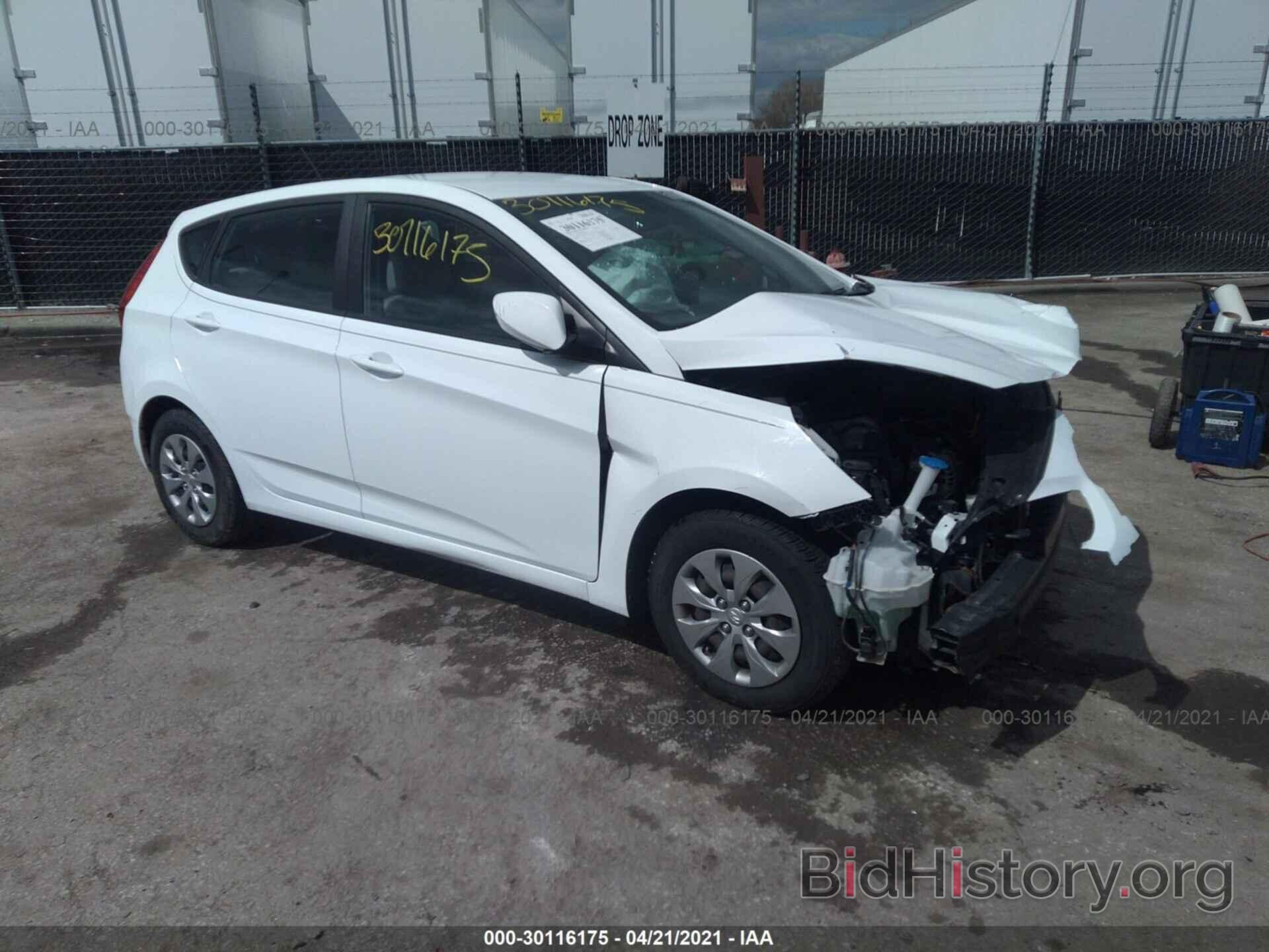 Photo KMHCT5AEXGU277166 - HYUNDAI ACCENT 2016