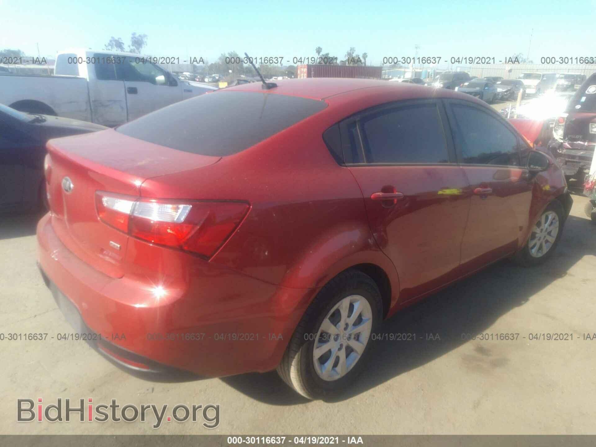 2014 KIA RIO - VIN: KNADM4A35E6386972 - Фото 4