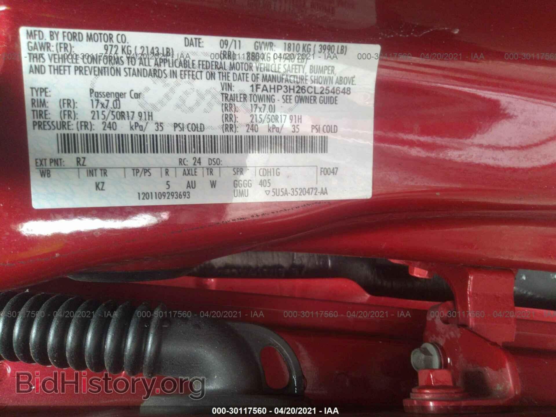 2012 FORD FOCUS - VIN: 1FAHP3H26CL254648 - Photo 9