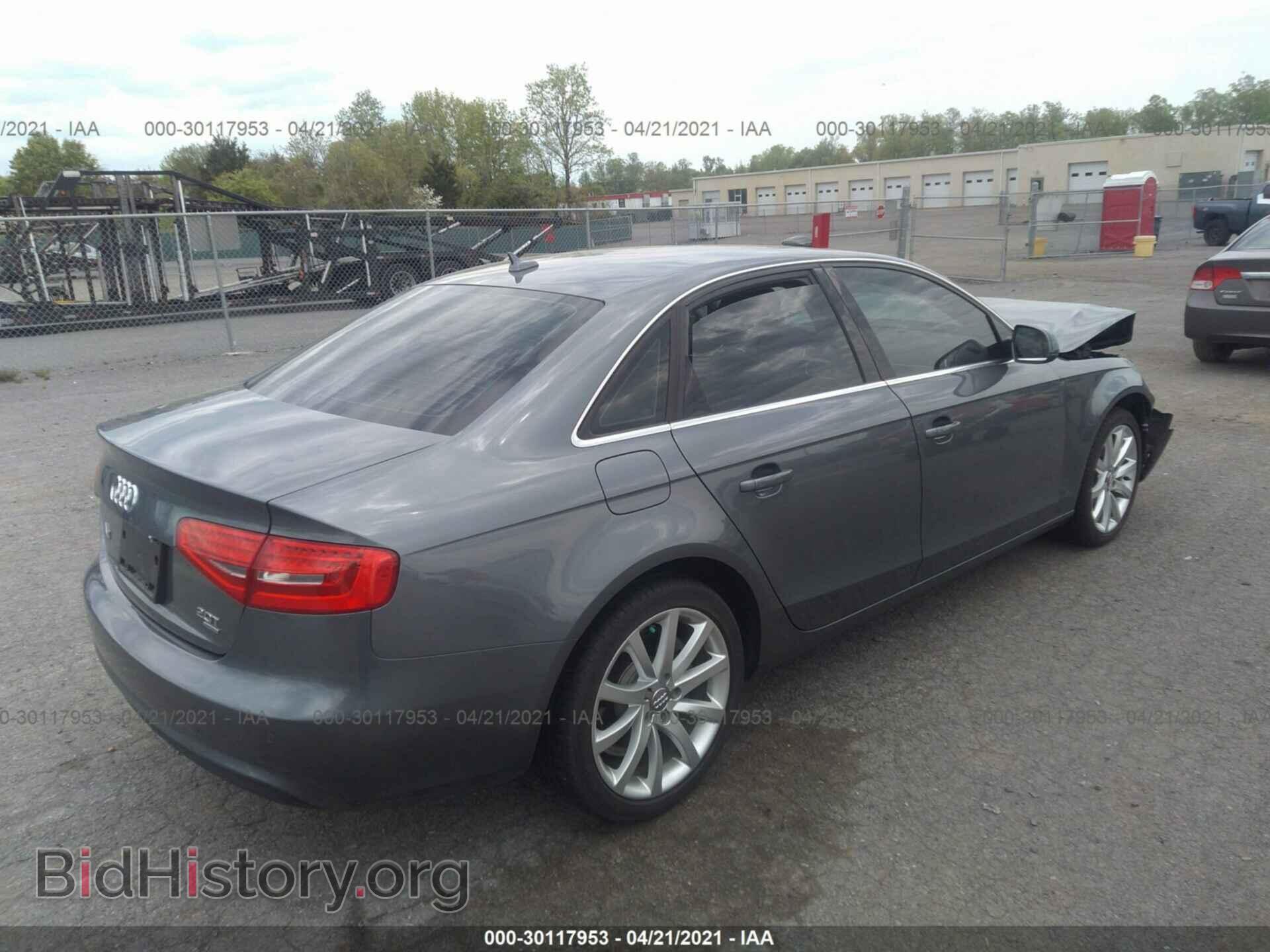 2013 AUDI A4 - VIN: WAUFFAFL1DN051285 - Photo 4