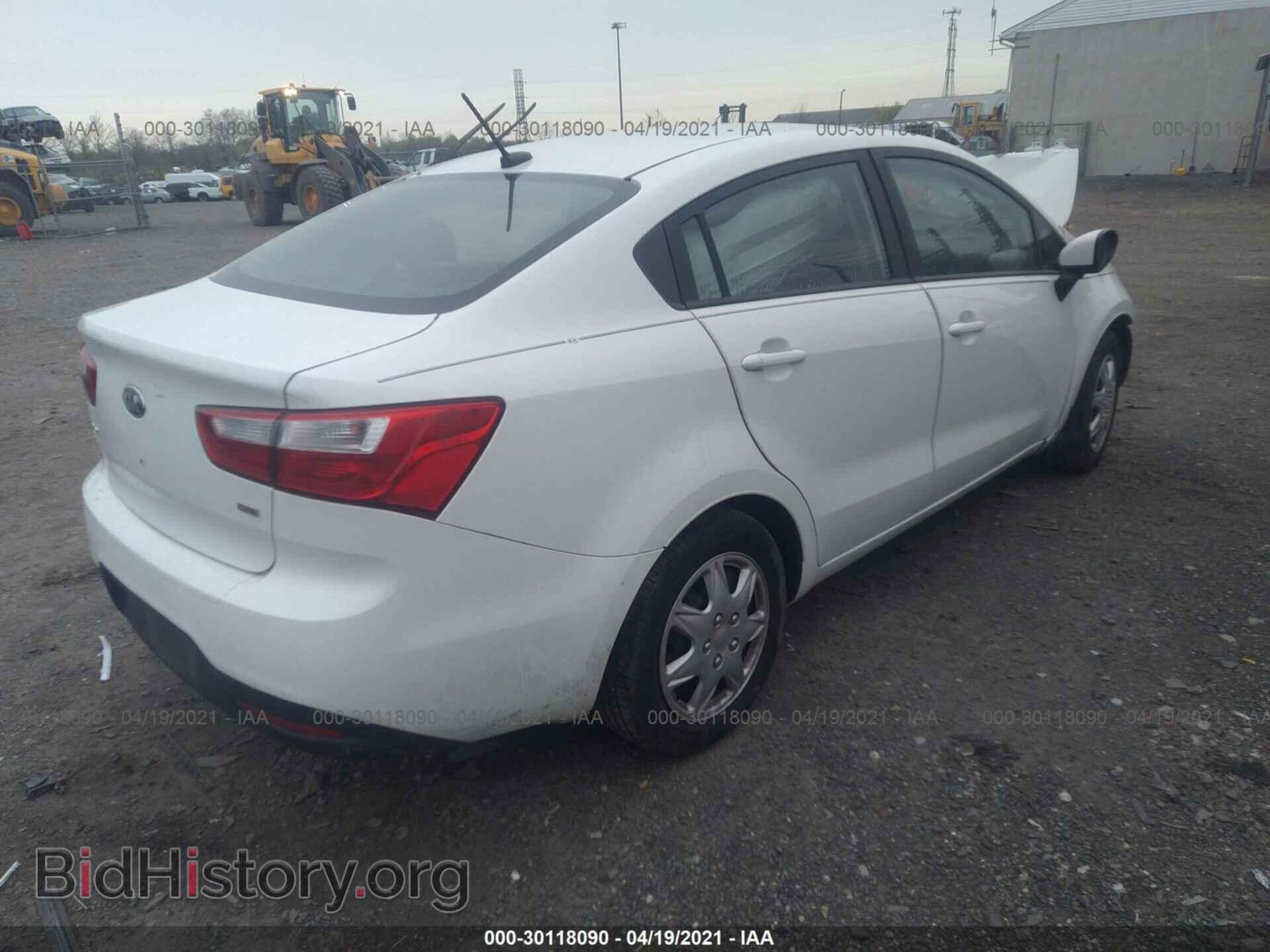 2013 KIA RIO - VIN: KNADM4A32D6284821 - Photo 4