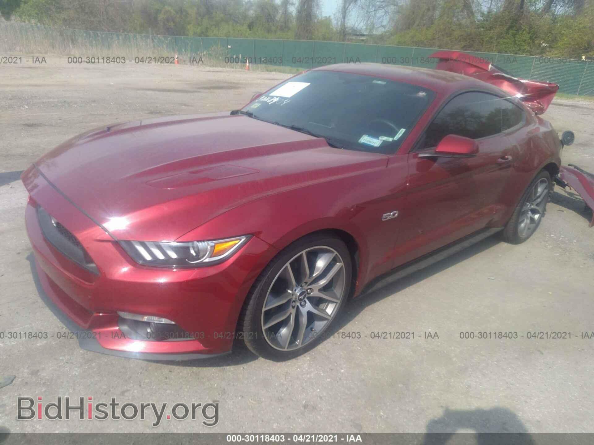 2016 FORD MUSTANG - VIN: 1FA6P8CF3G5326141 - Фото 2