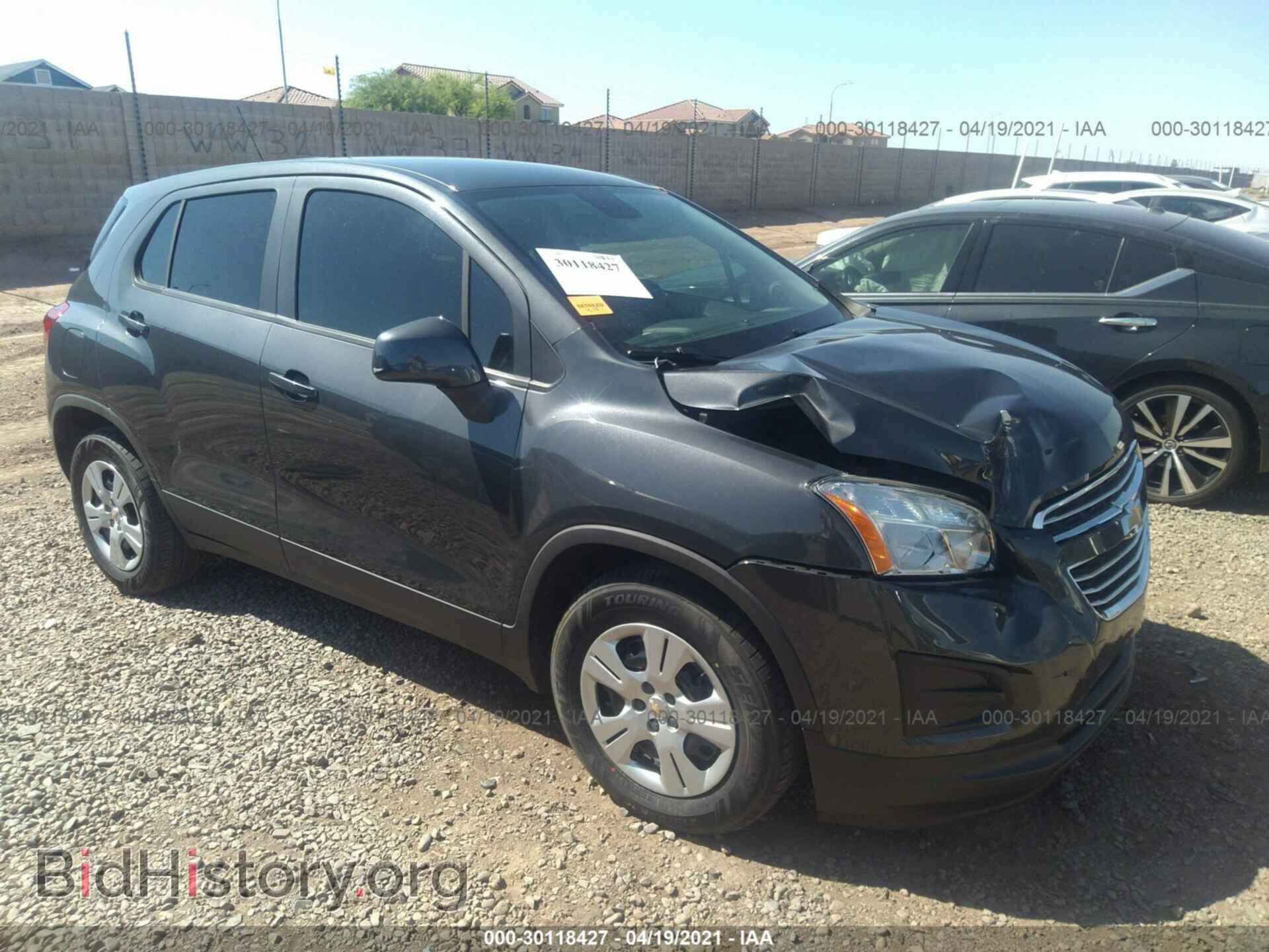 Фотография 3GNCJKSB8GL204585 - CHEVROLET TRAX 2016