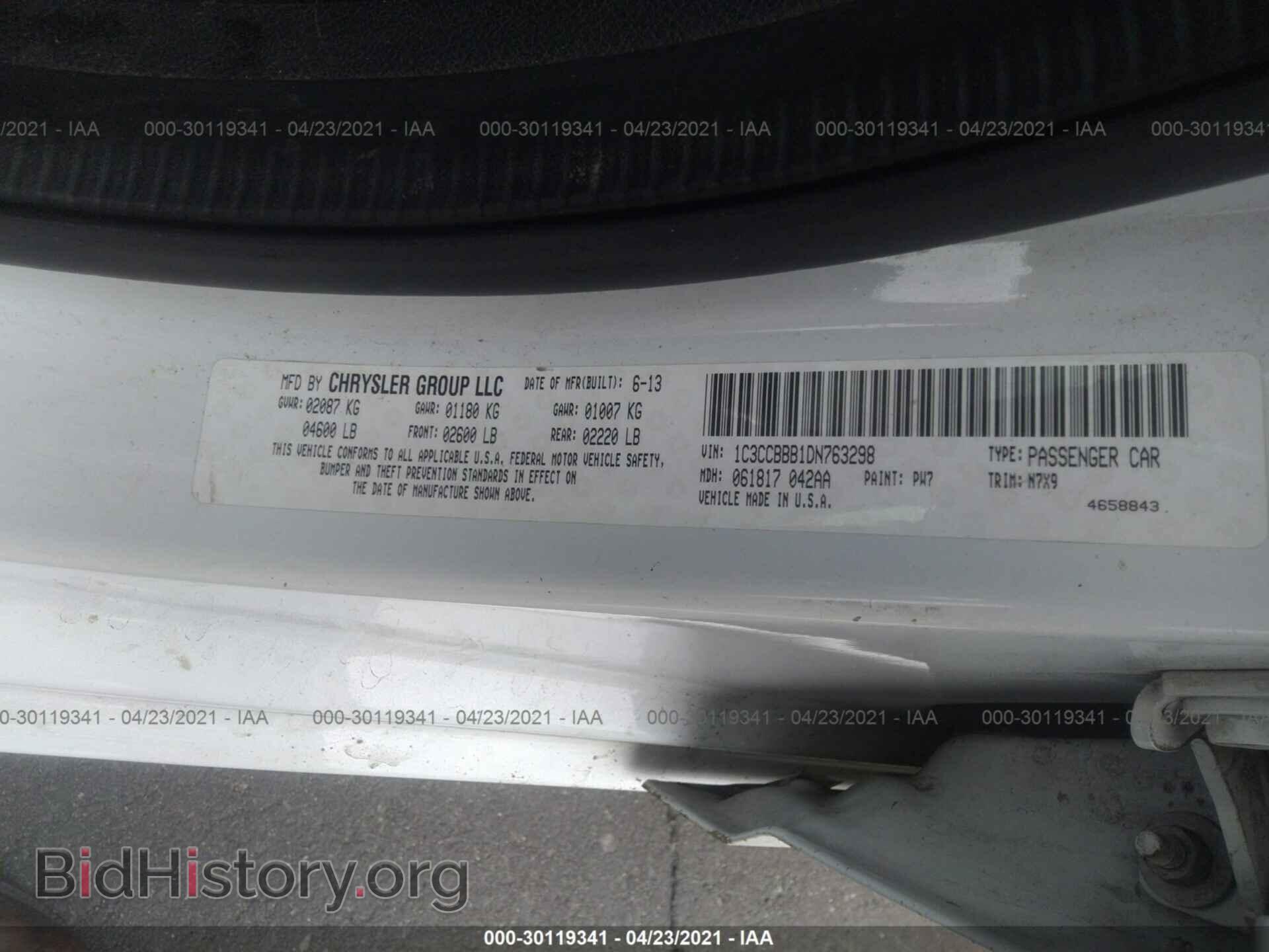 2013 CHRYSLER 200 - VIN: 1C3CCBBB1DN763298 - Photo 9
