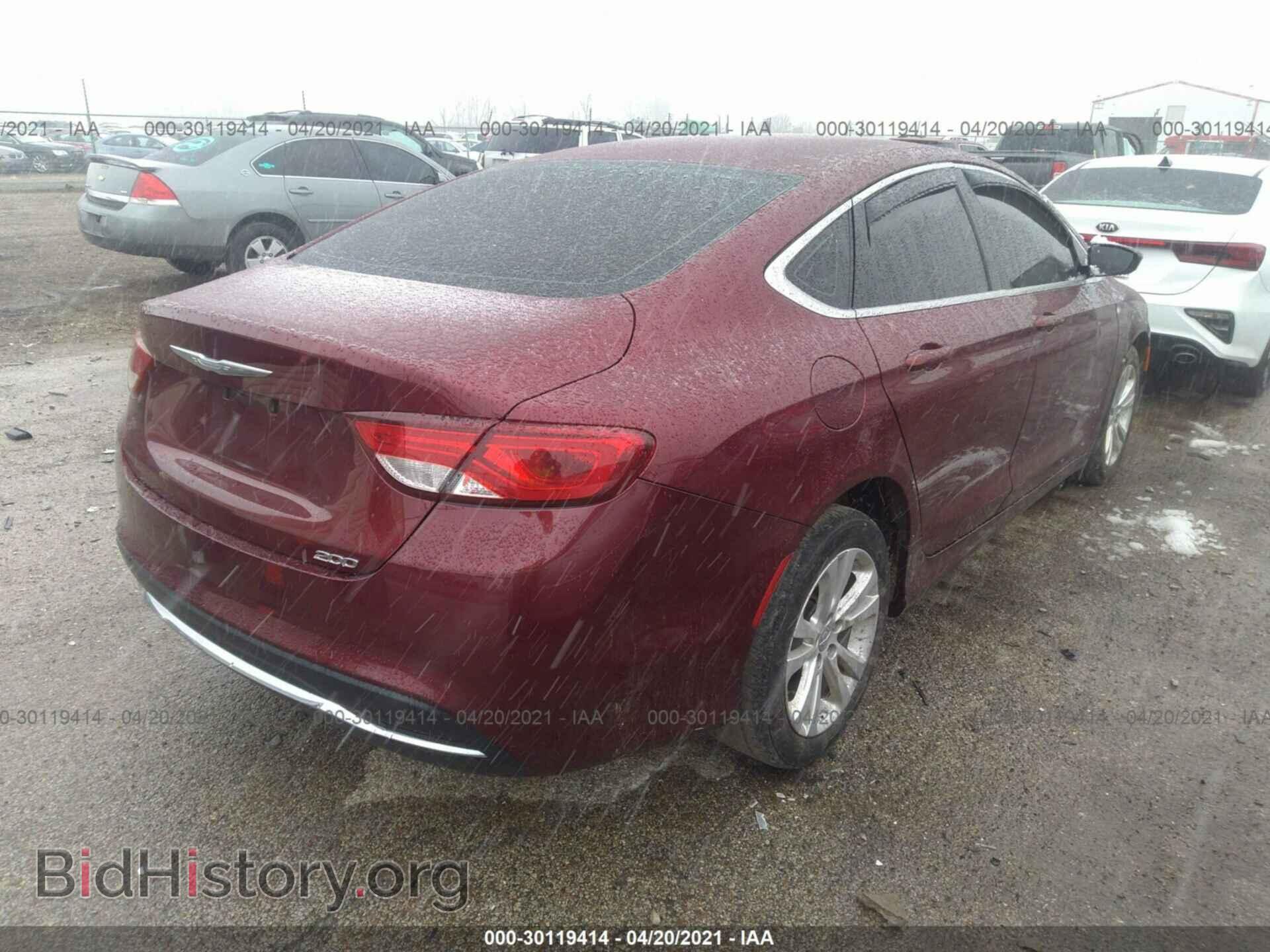 2015 CHRYSLER 200 - VIN: 1C3CCCAB6FN606053 - Фото 4