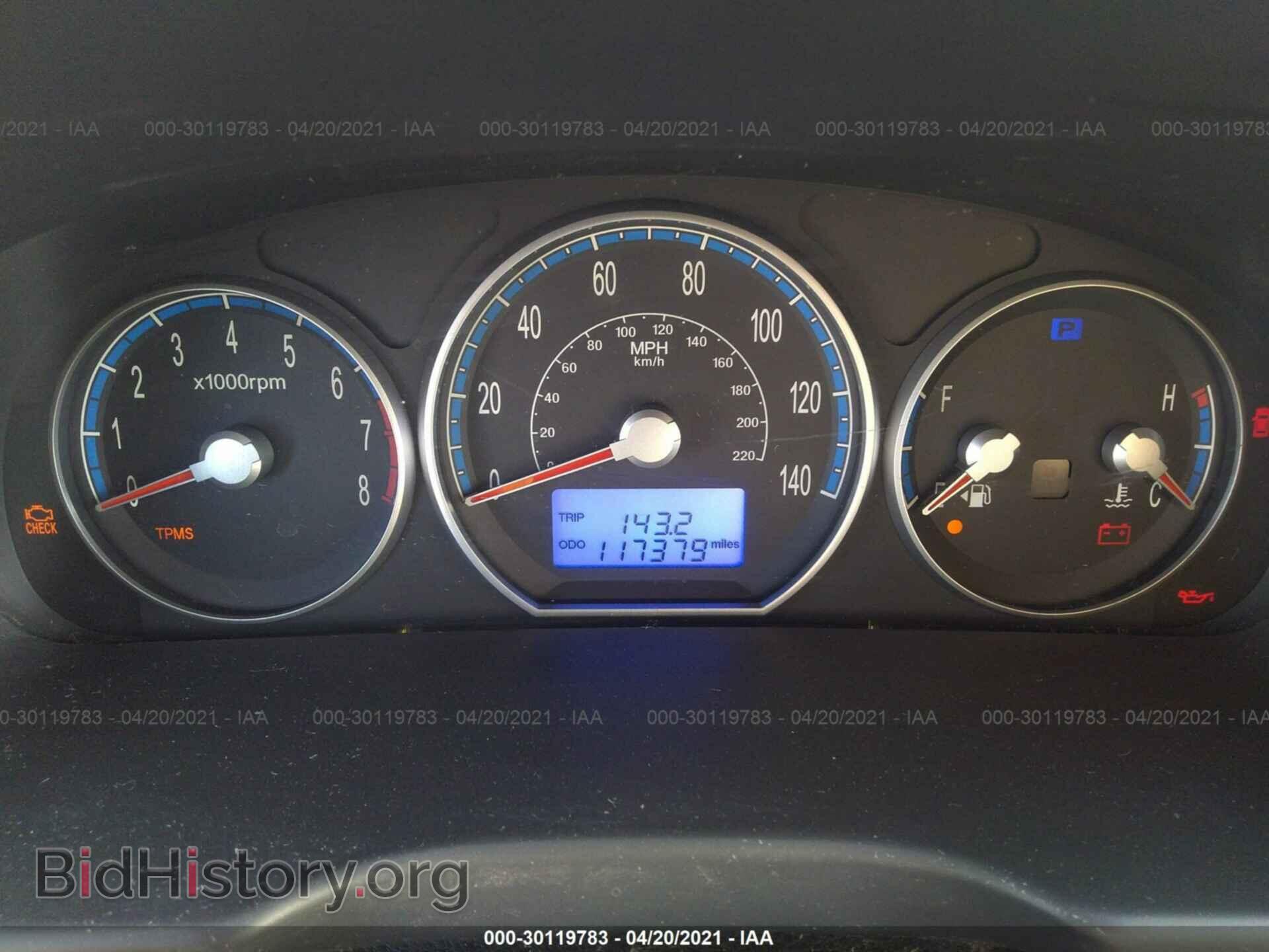 2009 HYUNDAI SANTA FE - VIN: 5NMSG73D79H280153 - Фото 7