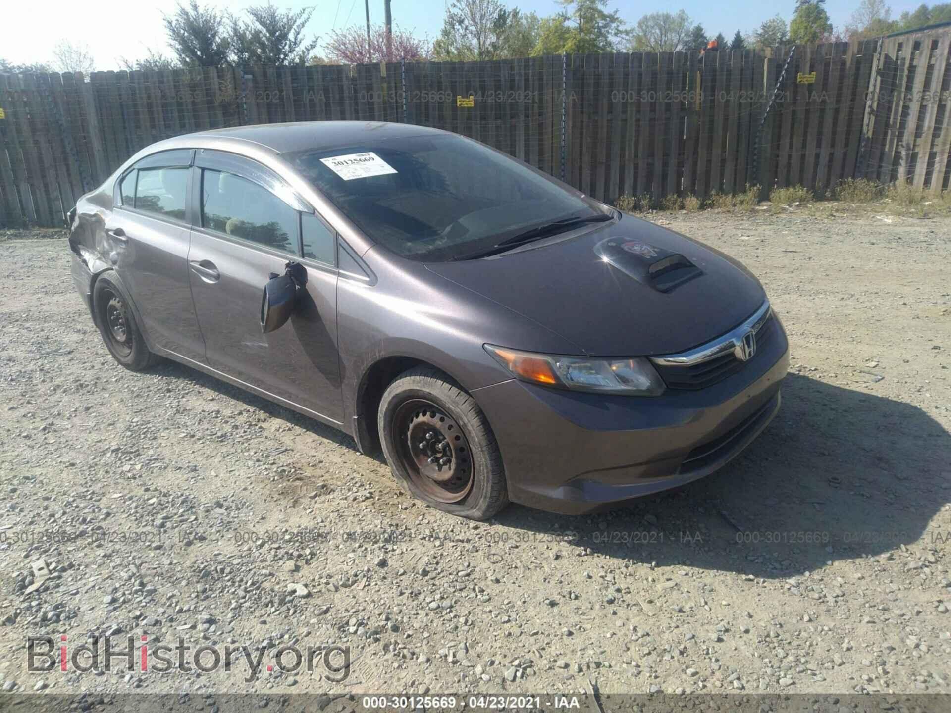 Photo 2HGFB2F52CH518342 - HONDA CIVIC SDN 2012
