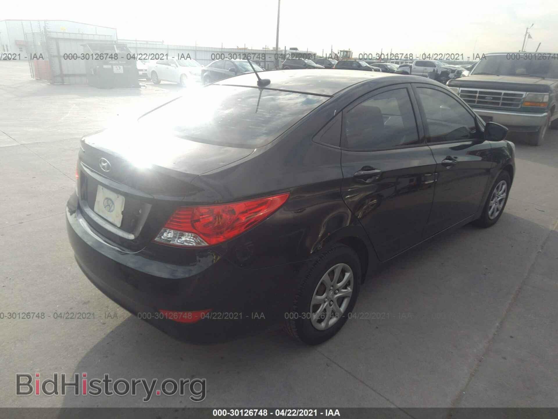 2013 HYUNDAI ACCENT - VIN: KMHCT4AE7DU551767 - Фото 4
