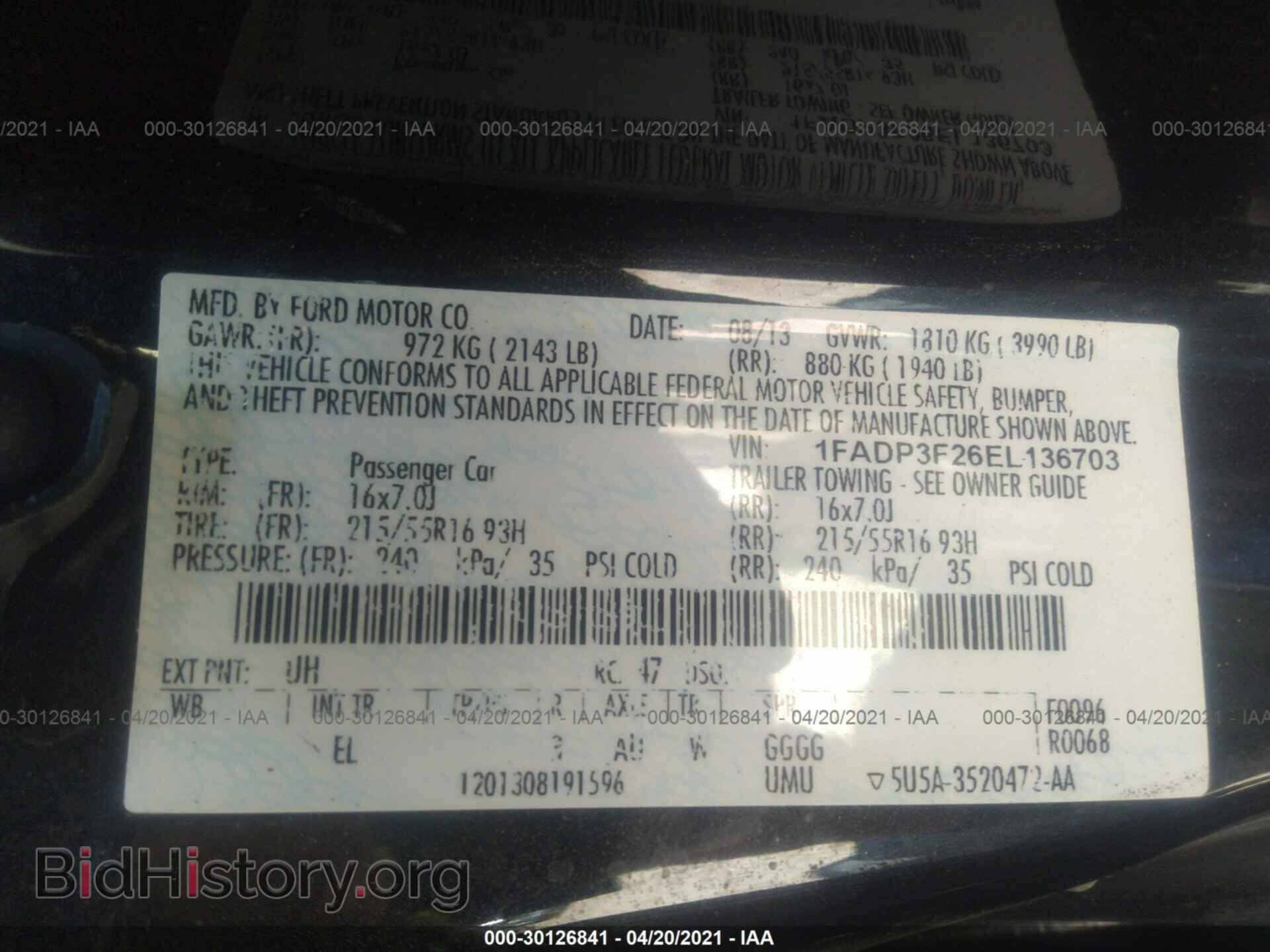 2014 FORD FOCUS - VIN: 1FADP3F26EL136703 - Photo 9