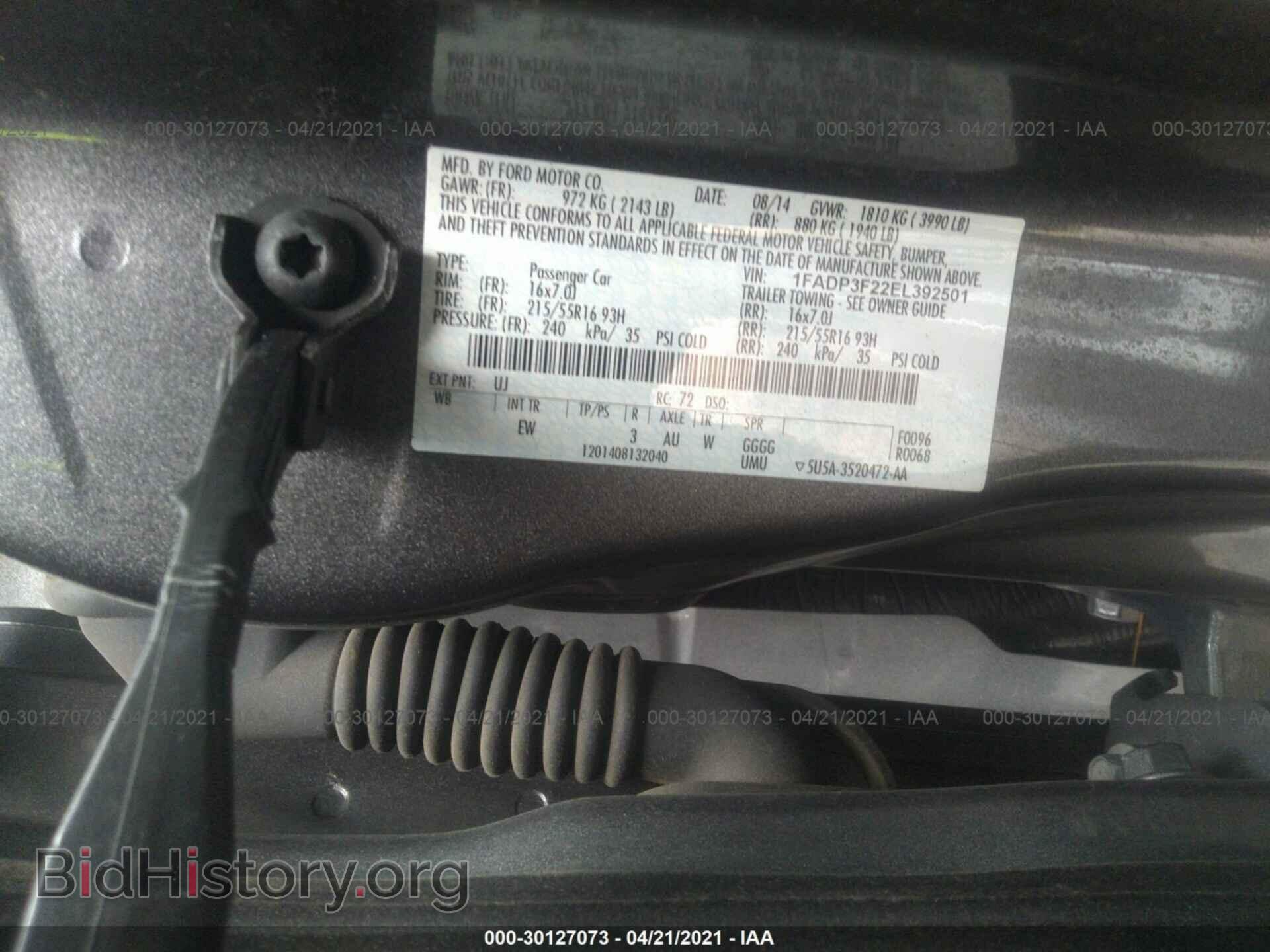 2014 FORD FOCUS - VIN: 1FADP3F22EL392501 - Photo 9