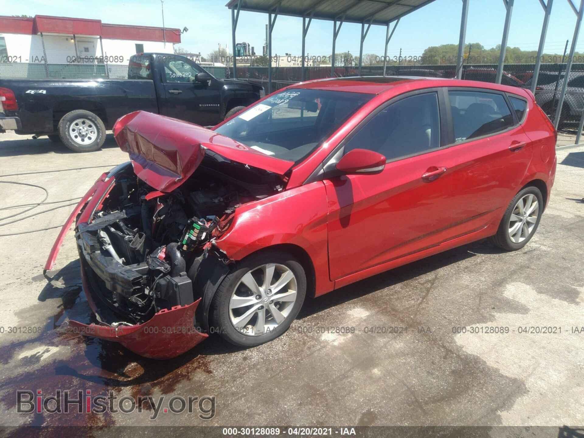 2014 HYUNDAI ACCENT - VIN: KMHCU5AE2EU154228 - Фото 2