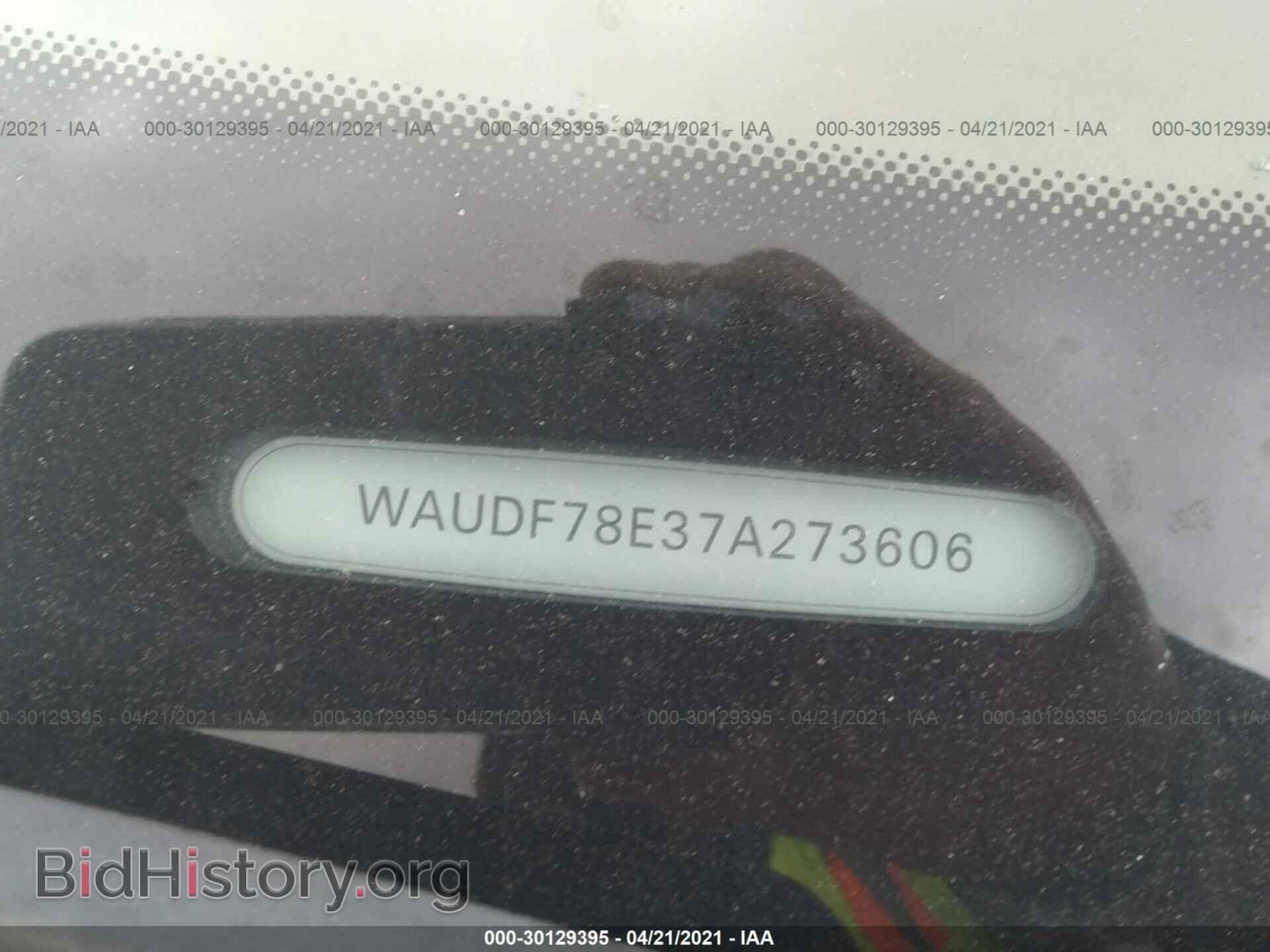 2007 AUDI A4 - VIN: WAUDF78E37A273606 - Фото 9
