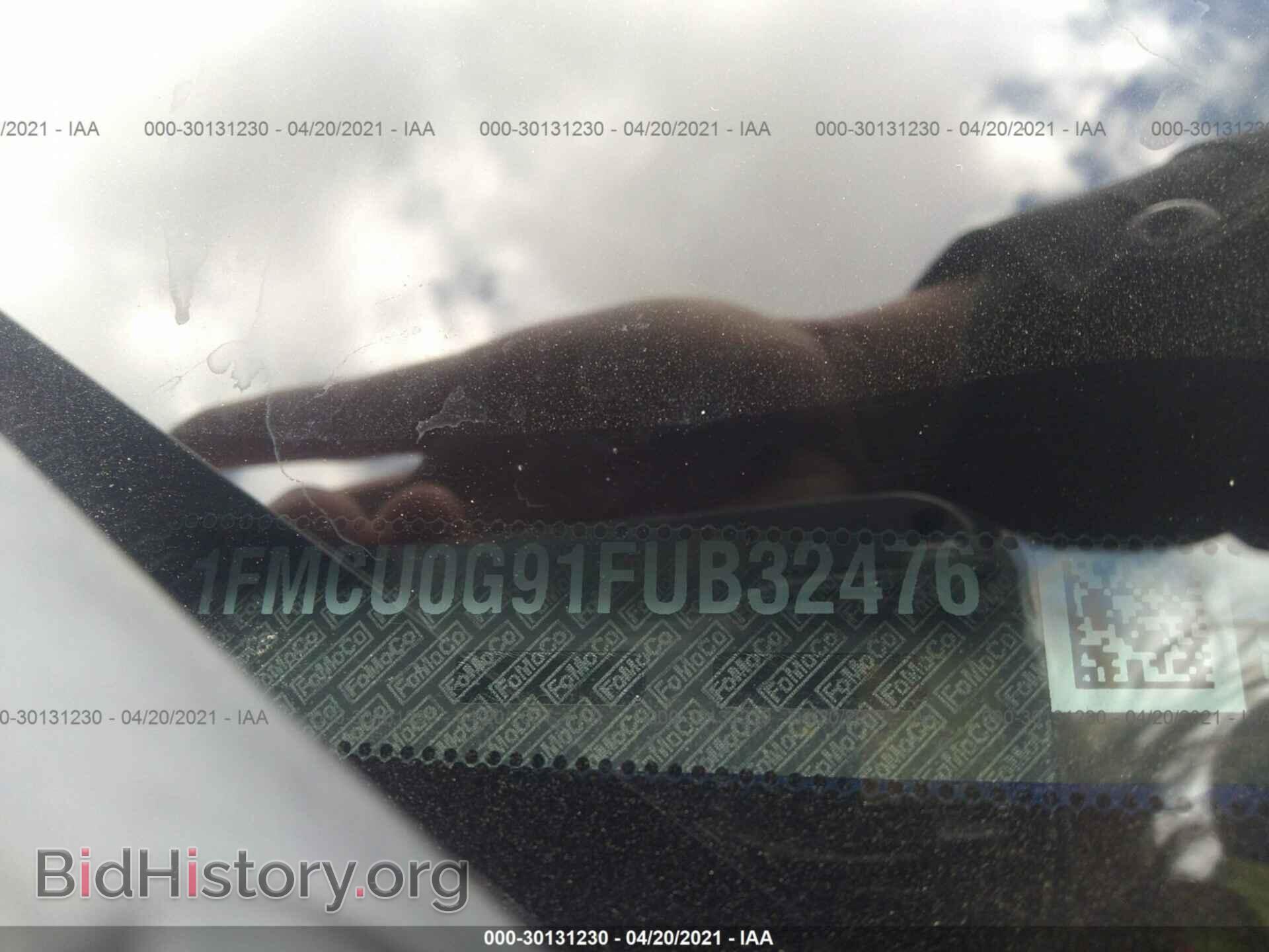 2015 FORD ESCAPE - VIN: 1FMCU0G91FUB32476 - Фото 9