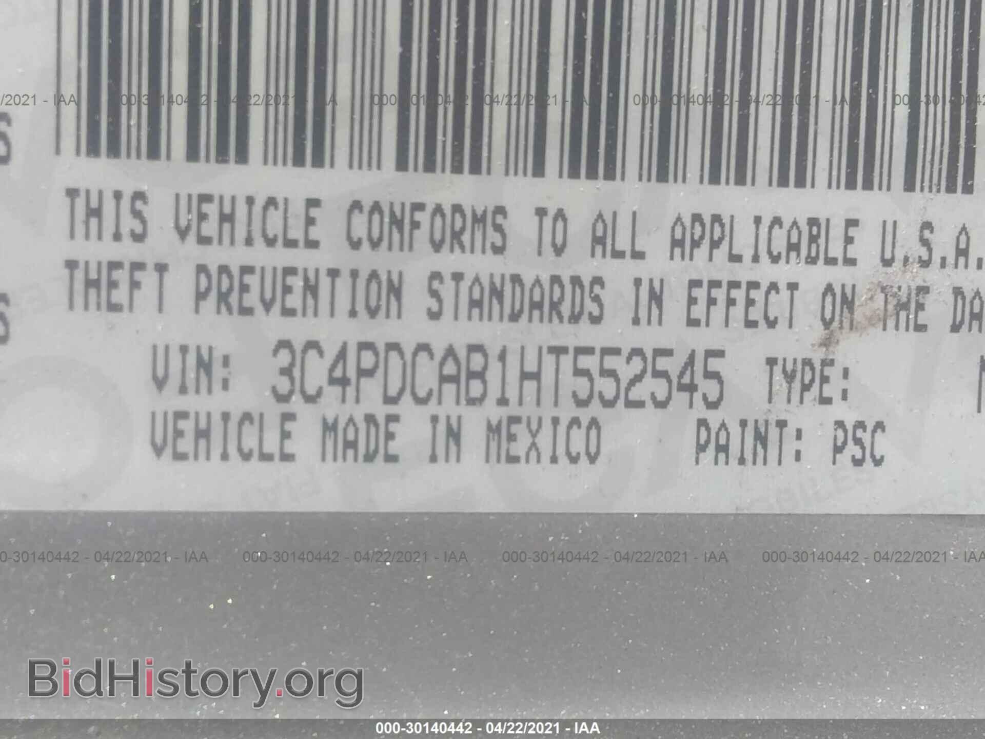 2017 DODGE JOURNEY - VIN: 3C4PDCAB1HT552545 - Photo 9