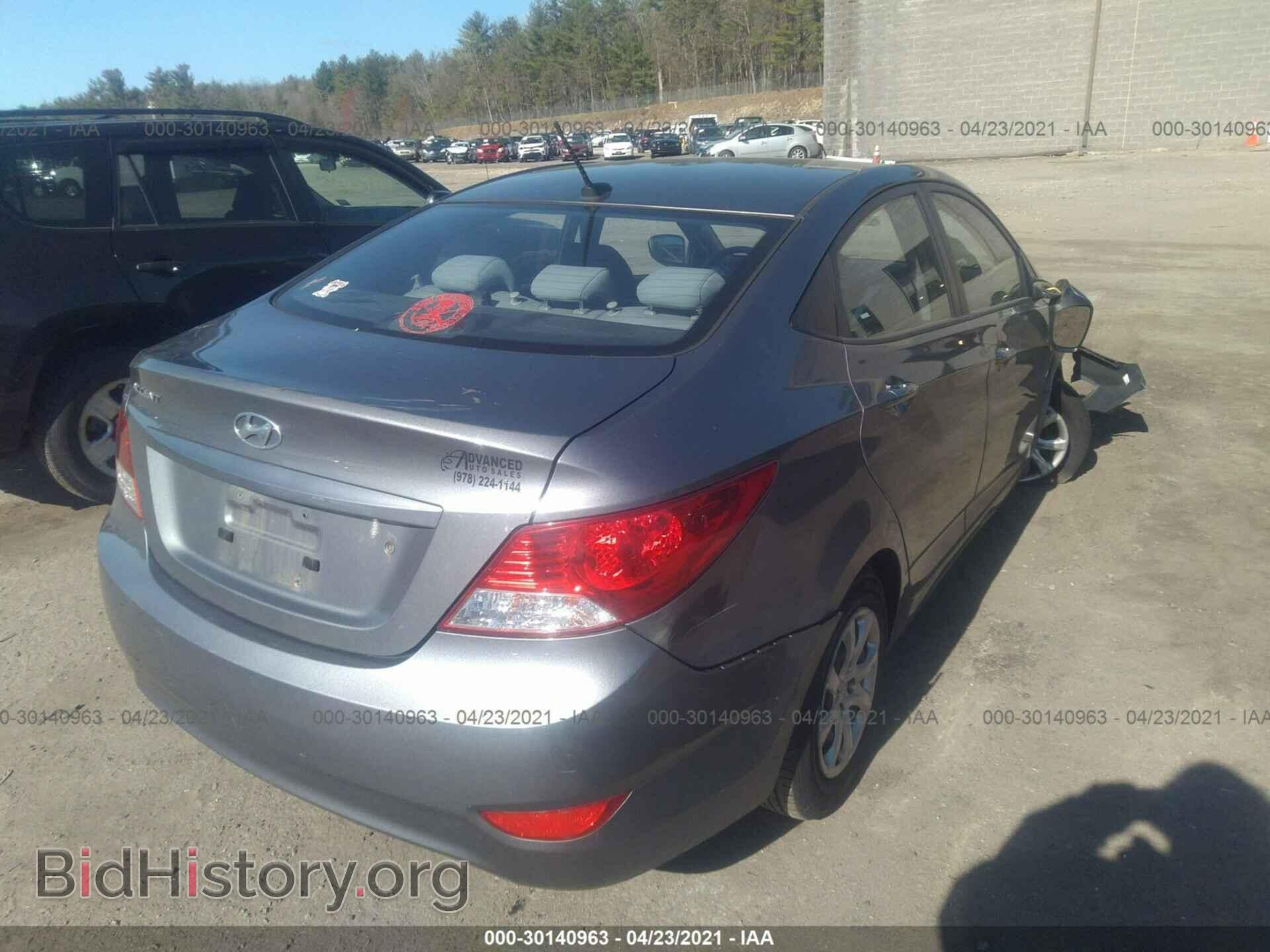 2014 HYUNDAI ACCENT - VIN: KMHCT4AE4EU740099 - Фото 4