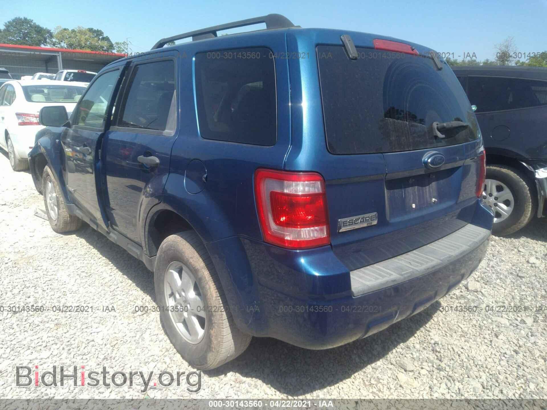 2008 FORD ESCAPE - VIN: 1FMCU03118KD30893 - Фото 3