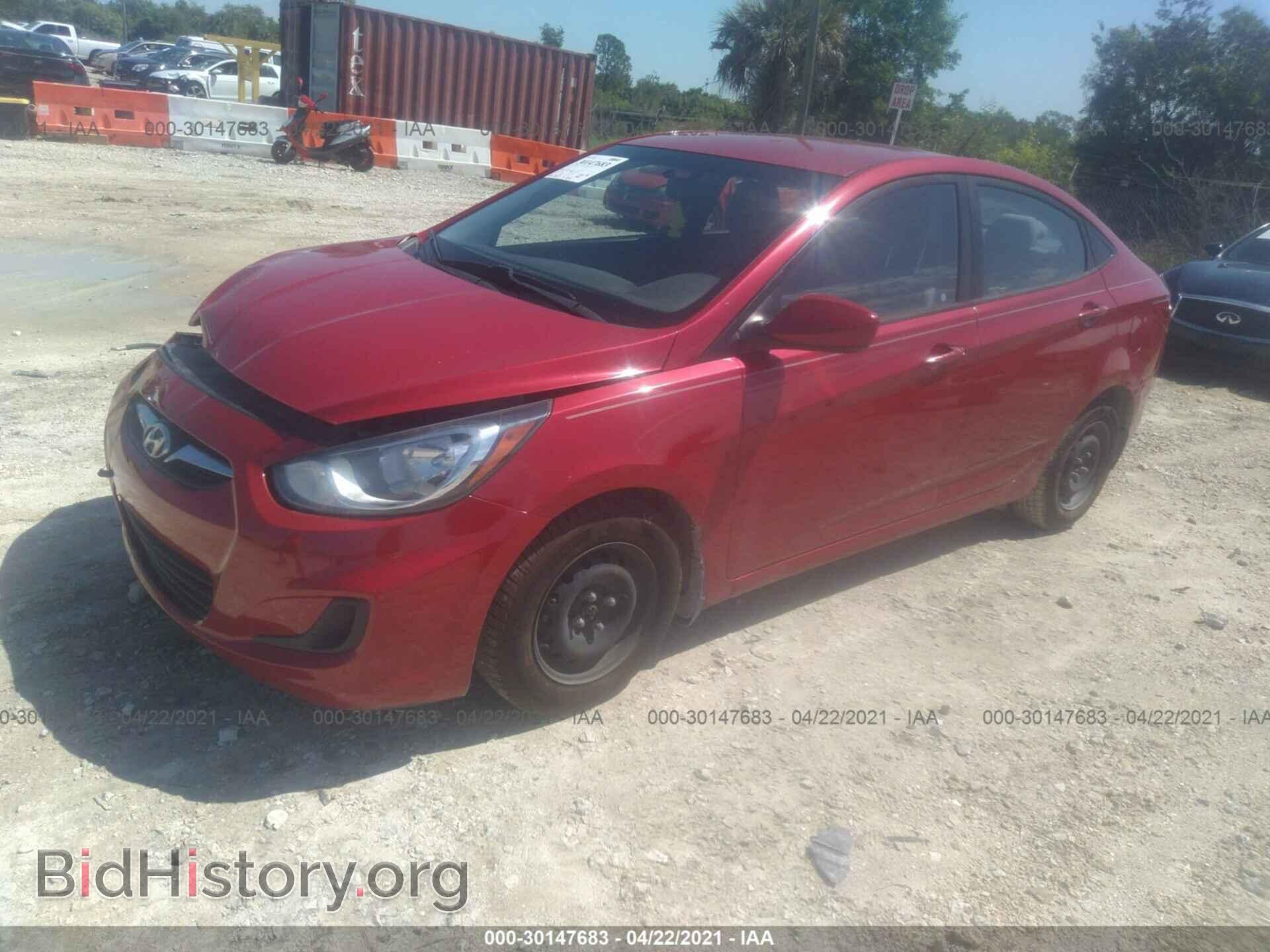 2014 HYUNDAI ACCENT - VIN: KMHCT4AE1EU738214 - Фото 2