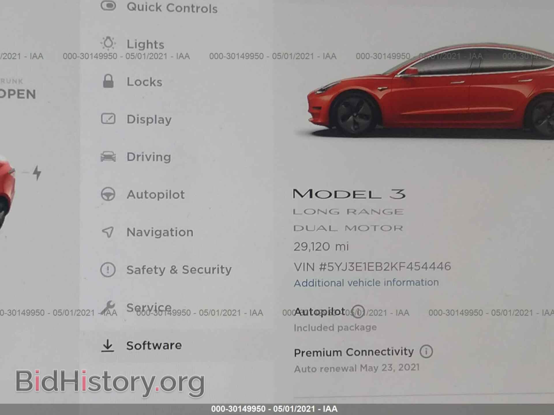 2019 TESLA MODEL 3 - VIN: 5YJ3E1EB2KF454446 - Фото 7