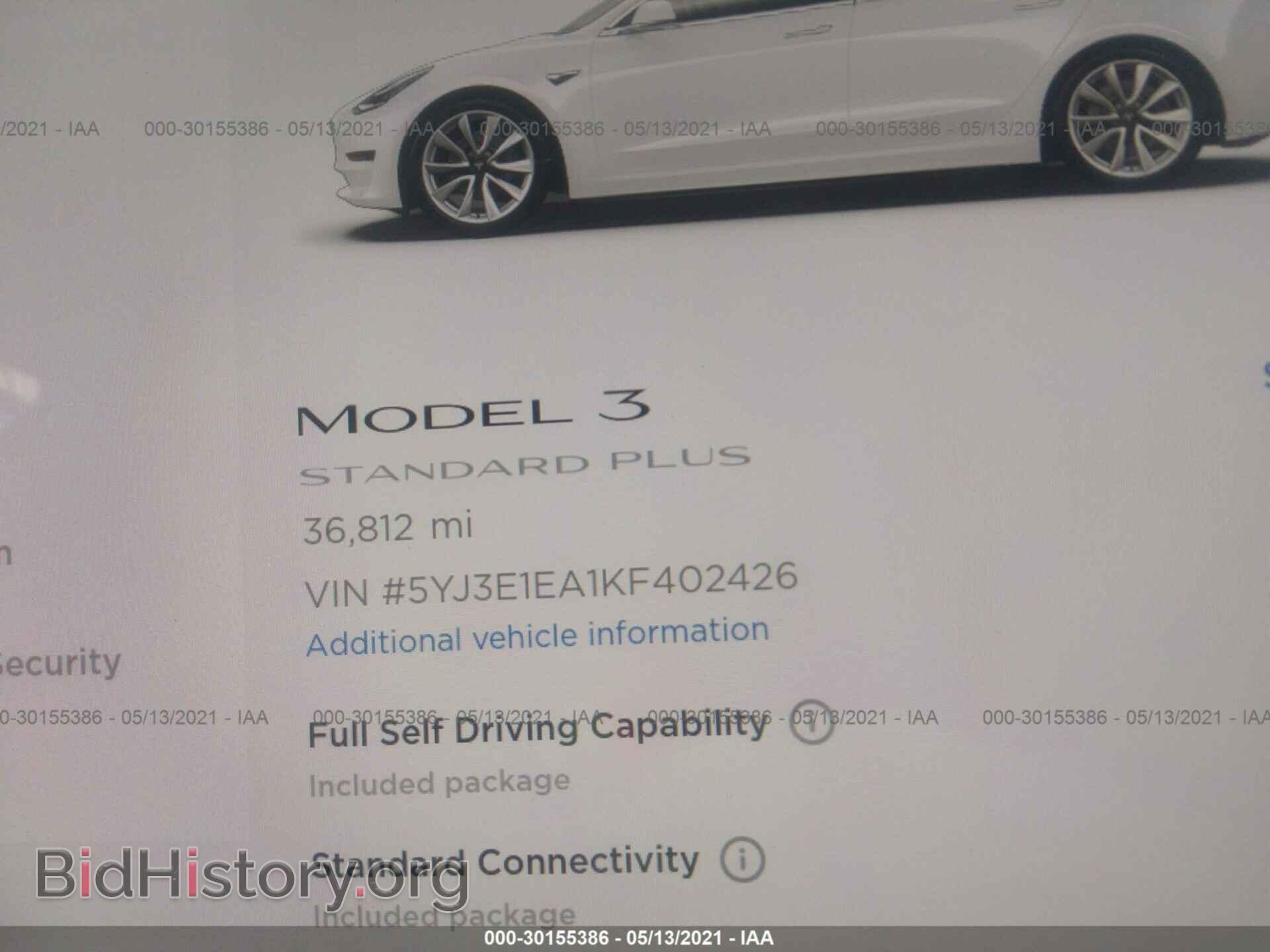 2019 TESLA MODEL 3 - VIN: 5YJ3E1EA1KF402426 - Photo 7