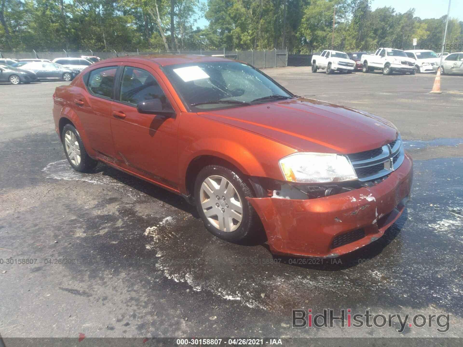 Фотография 1C3CDZAB7CN259537 - DODGE AVENGER 2012