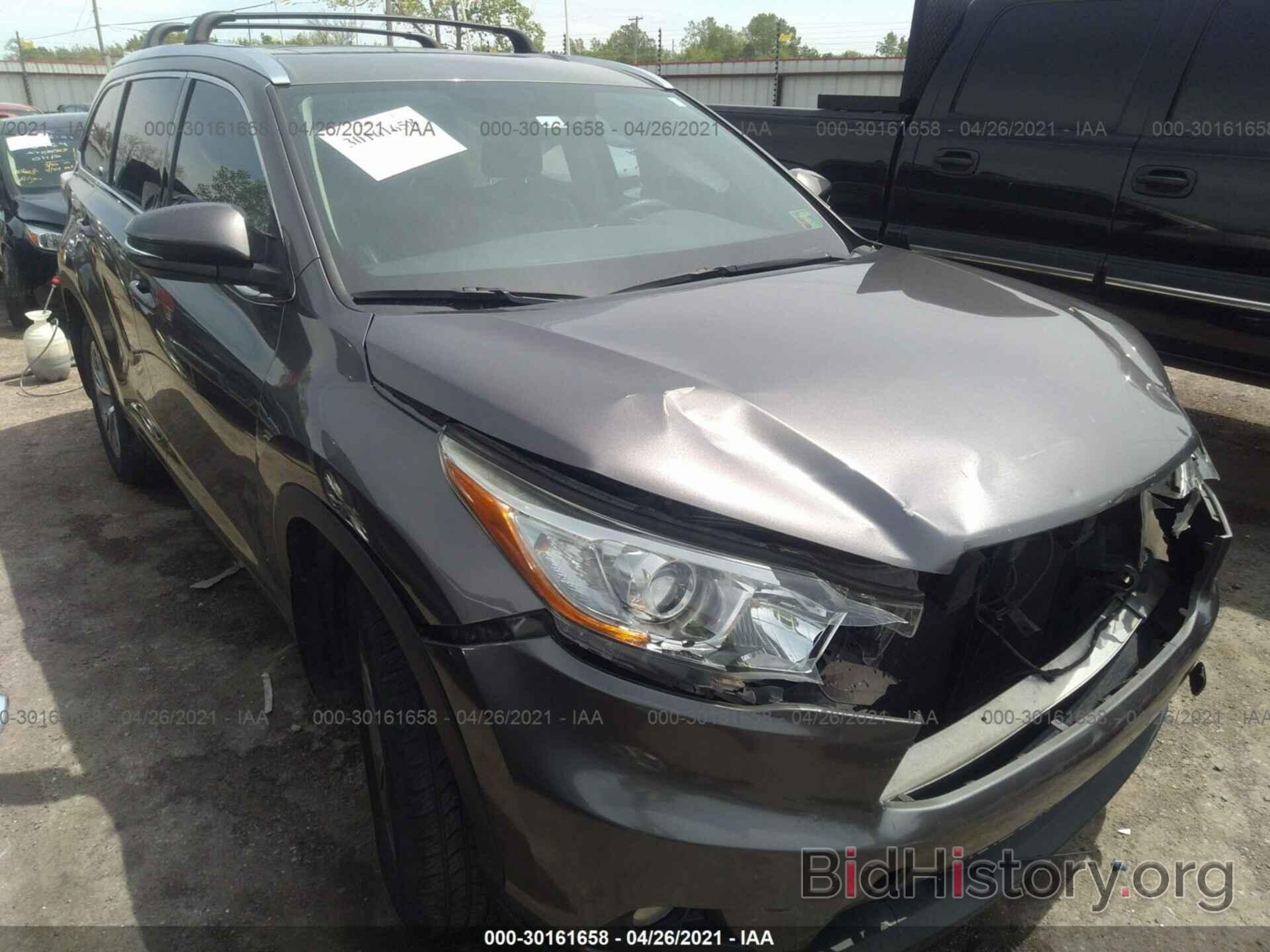 Photo 5TDKKRFHXFS084967 - TOYOTA HIGHLANDER 2015