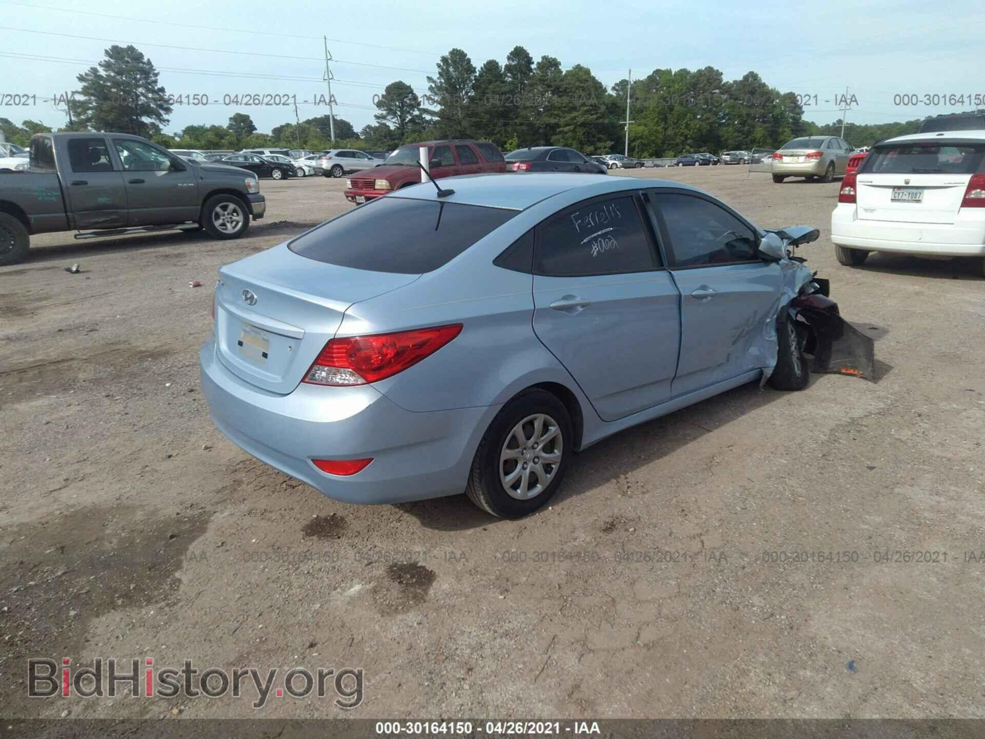 2013 HYUNDAI ACCENT - VIN: KMHCT4AE0DU534700 - Фото 4