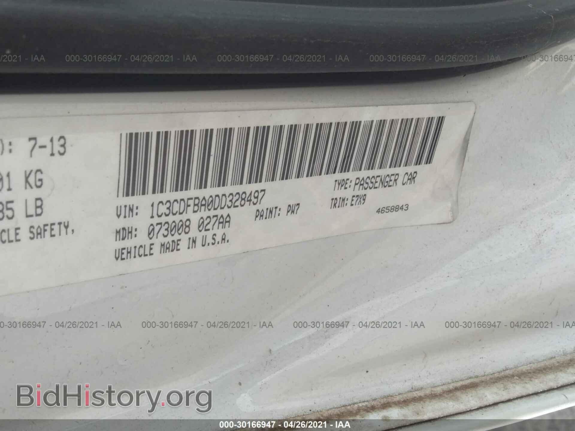 2013 DODGE DART - VIN: 1C3CDFBA0DD328497 - Photo 9