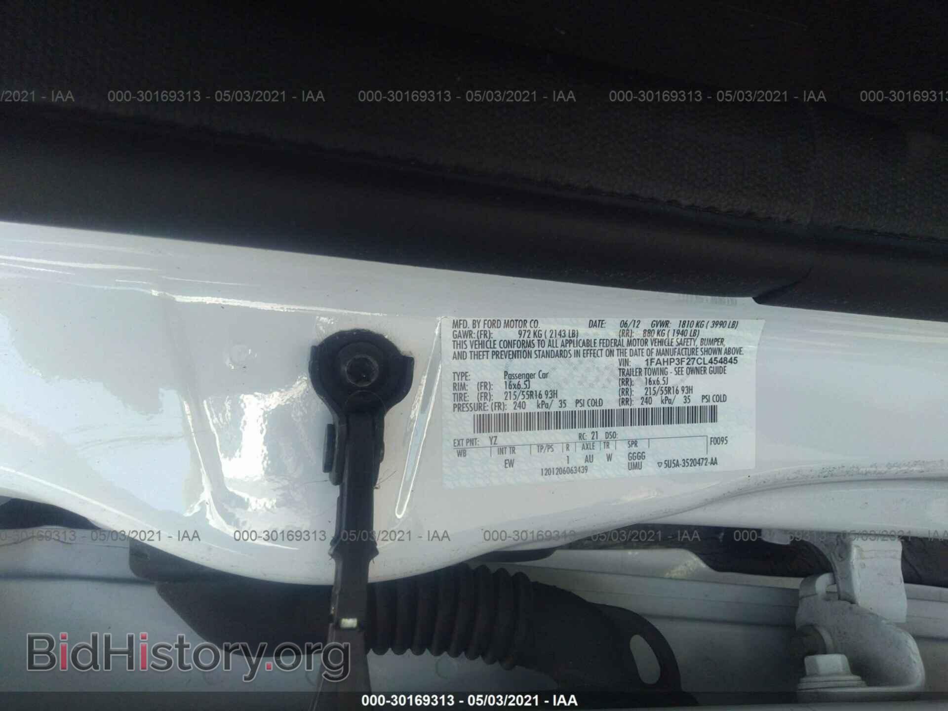 2012 FORD FOCUS - VIN: 1FAHP3F27CL454845 - Photo 8