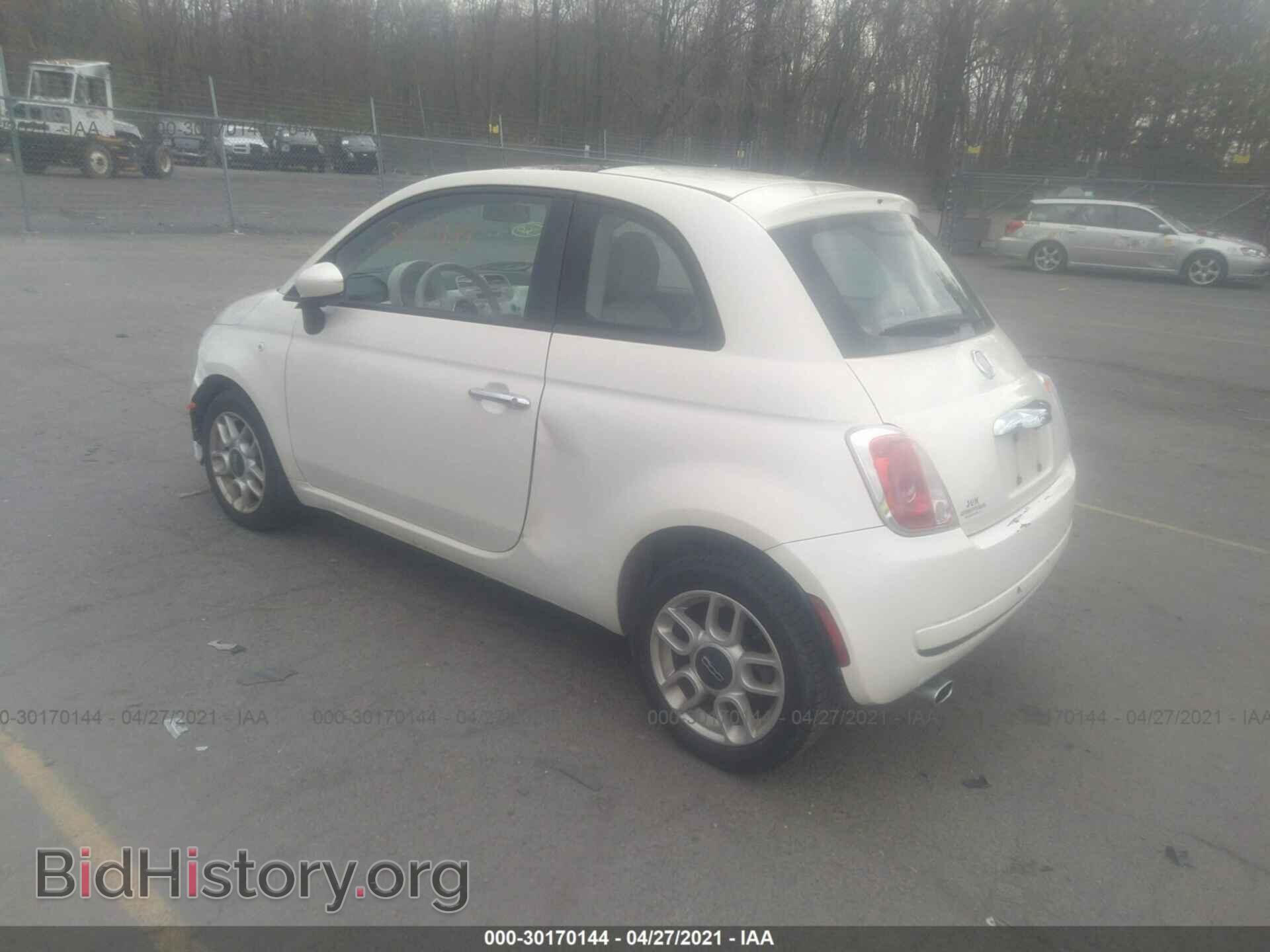 2012 FIAT 500 - VIN: 3C3CFFAR6CT203272 - Фото 3